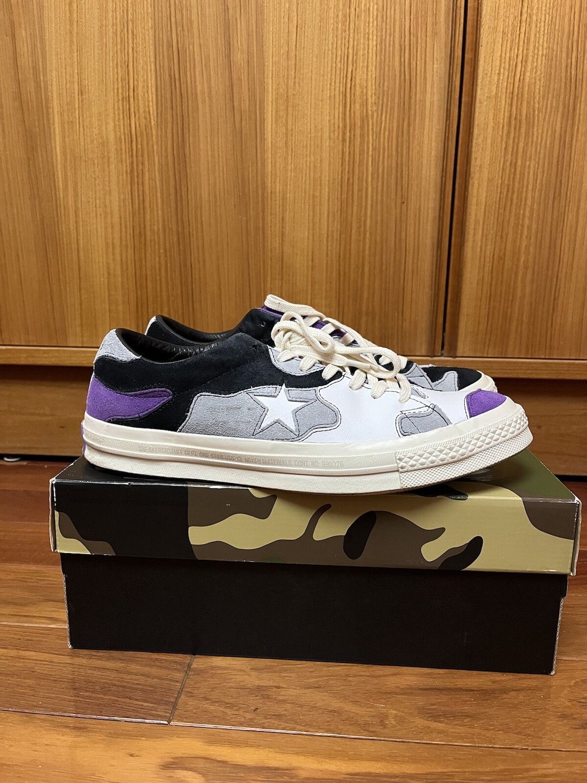 Converse Converse one star x SNS Sneakersnstuff Bape Camo Patchwork Size US 9.5 / EU 42-43 - 2 Thumbnail