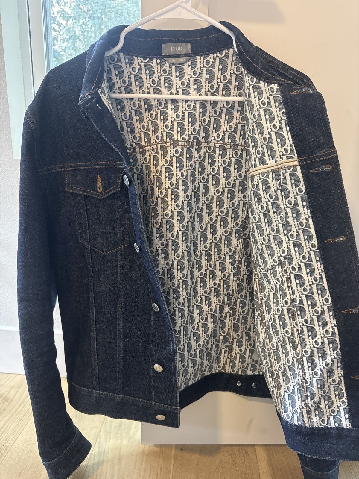 Dior Dior Denim Jacket Oblique Monogram Lined Size US L / EU 52-54 / 3 - 1 Thumbnail