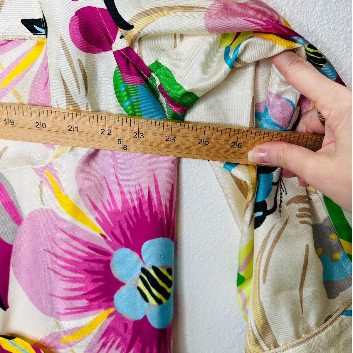 Gucci NWT Gucci Silk Pink Blue Multi Floral Printed Blouse 46 / XL Size XL / US 12-14 / IT 48-50 - 19 Thumbnail
