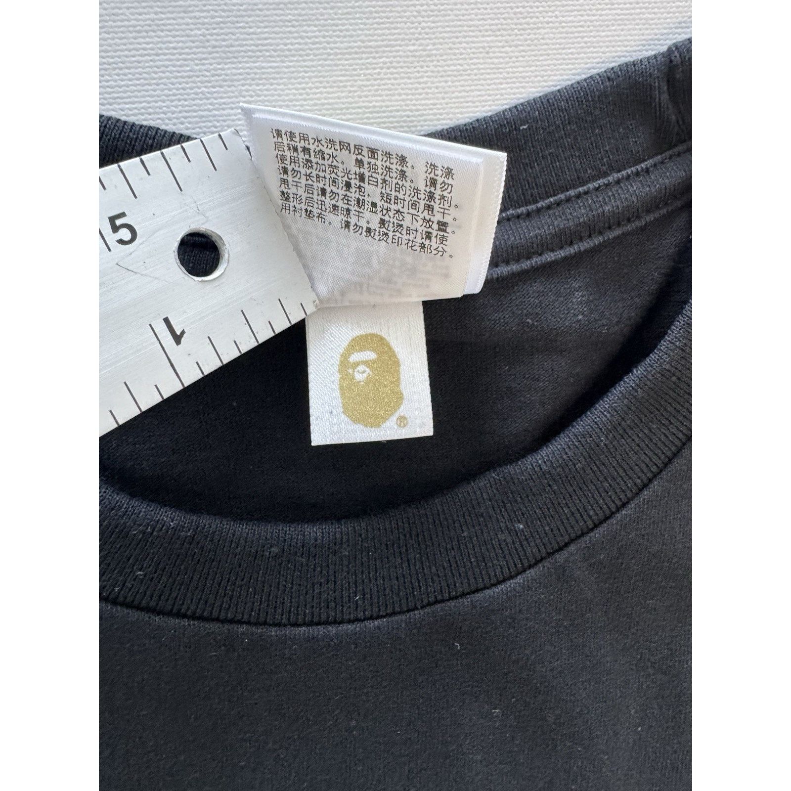 Bape A Bathing Ape BAPE Trial Camo Logo Tee Black Large New Size US L / EU 52-54 / 3 - 4 Thumbnail