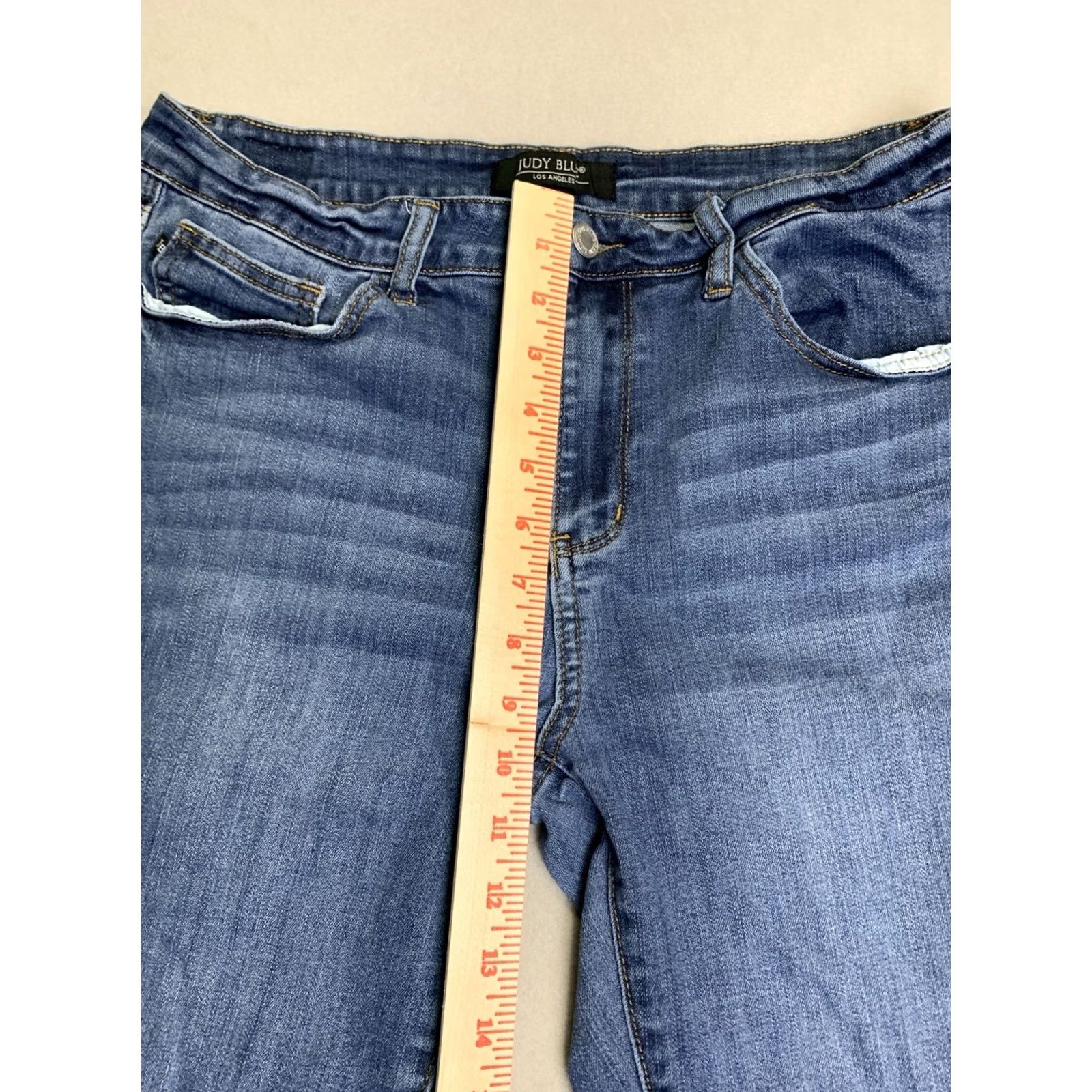 Vintage Judy Blue Jeans Womans 32 Blue Straight Fit Y2K Stretch Preppy Cowgirl JB82356DK Size 24" / US 00 / IT 34 - 7 Thumbnail