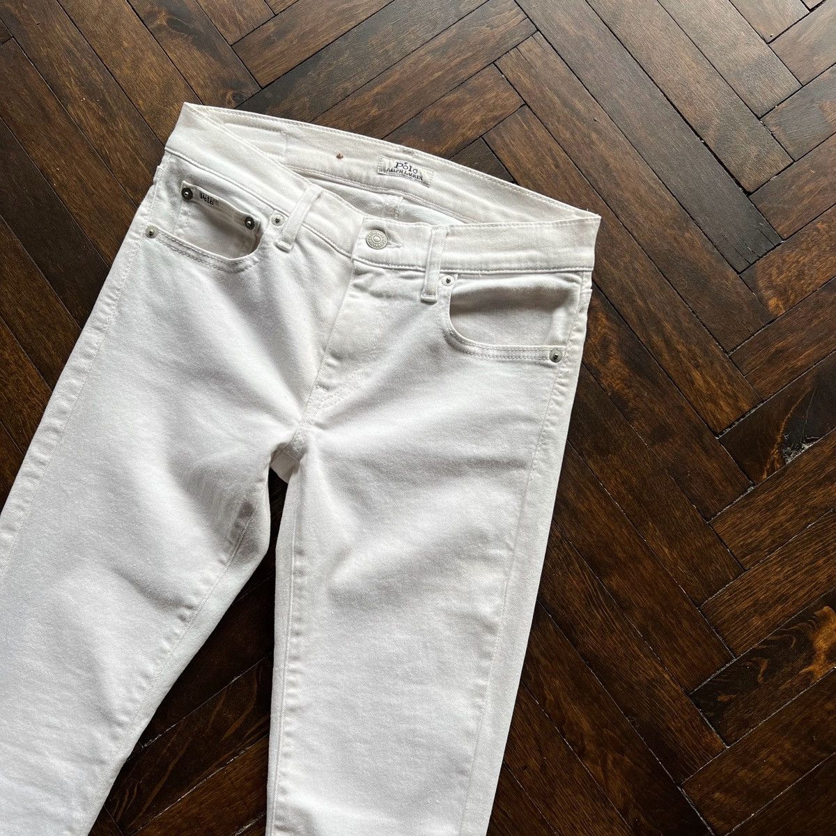 Polo Ralph Lauren × Ralph Lauren Polo Ralph Lauren Womens White Skinny Jeans Zipper Pants Size 27" / US 4 / IT 40 - 5 Thumbnail