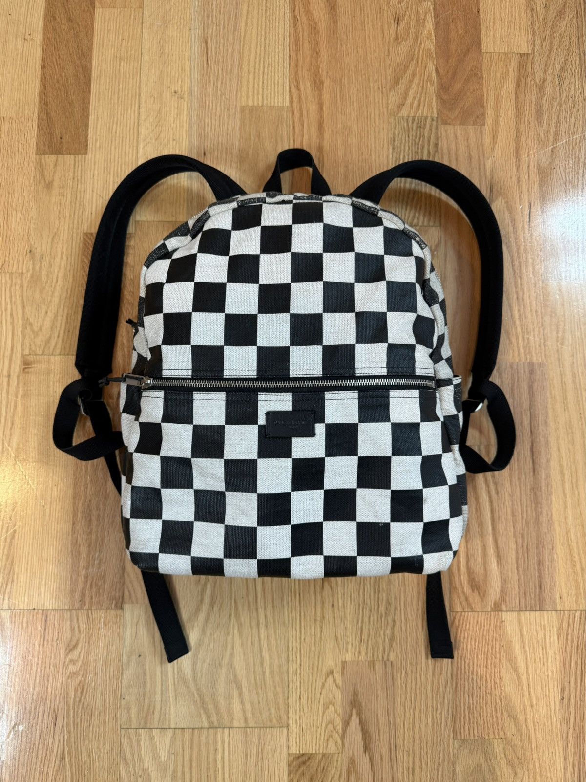 Saint Laurent Paris SS20 Checkered Backpack Size ONE SIZE - 1 Thumbnail