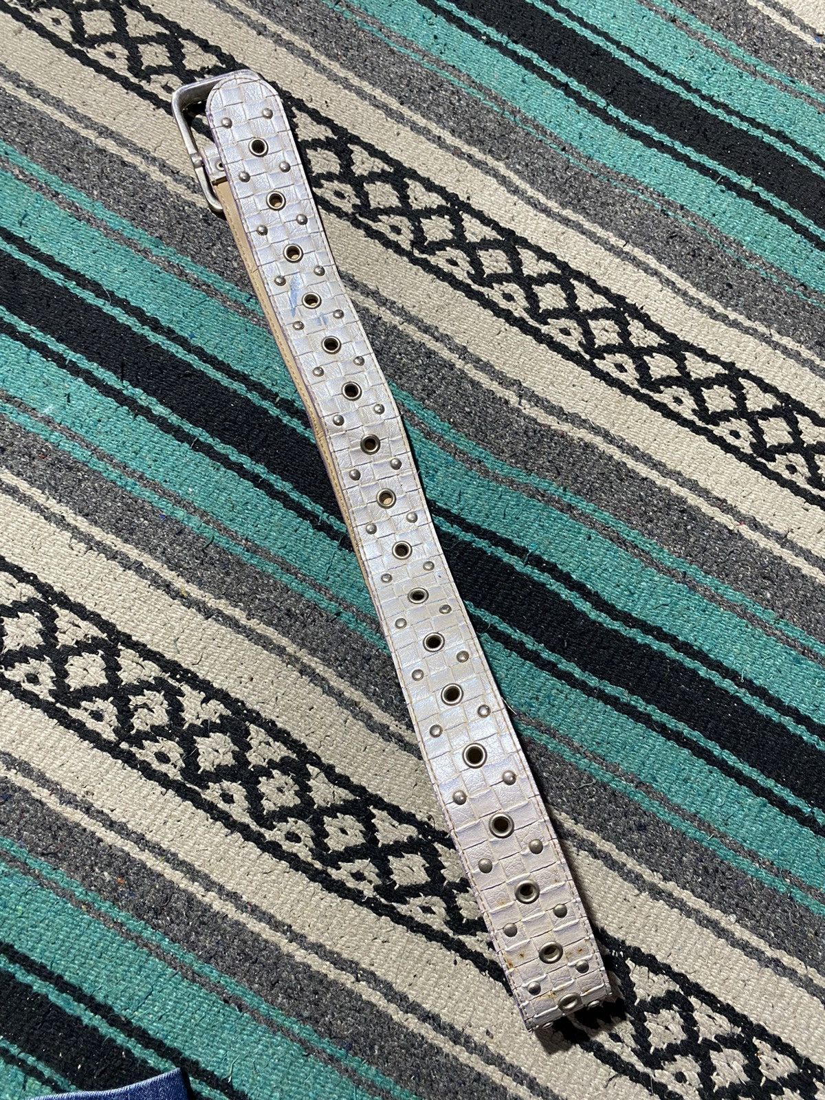 If Six Was Nine 2000s Unknown - Studded Pattern Belt Size ONE SIZE - 6 Thumbnail