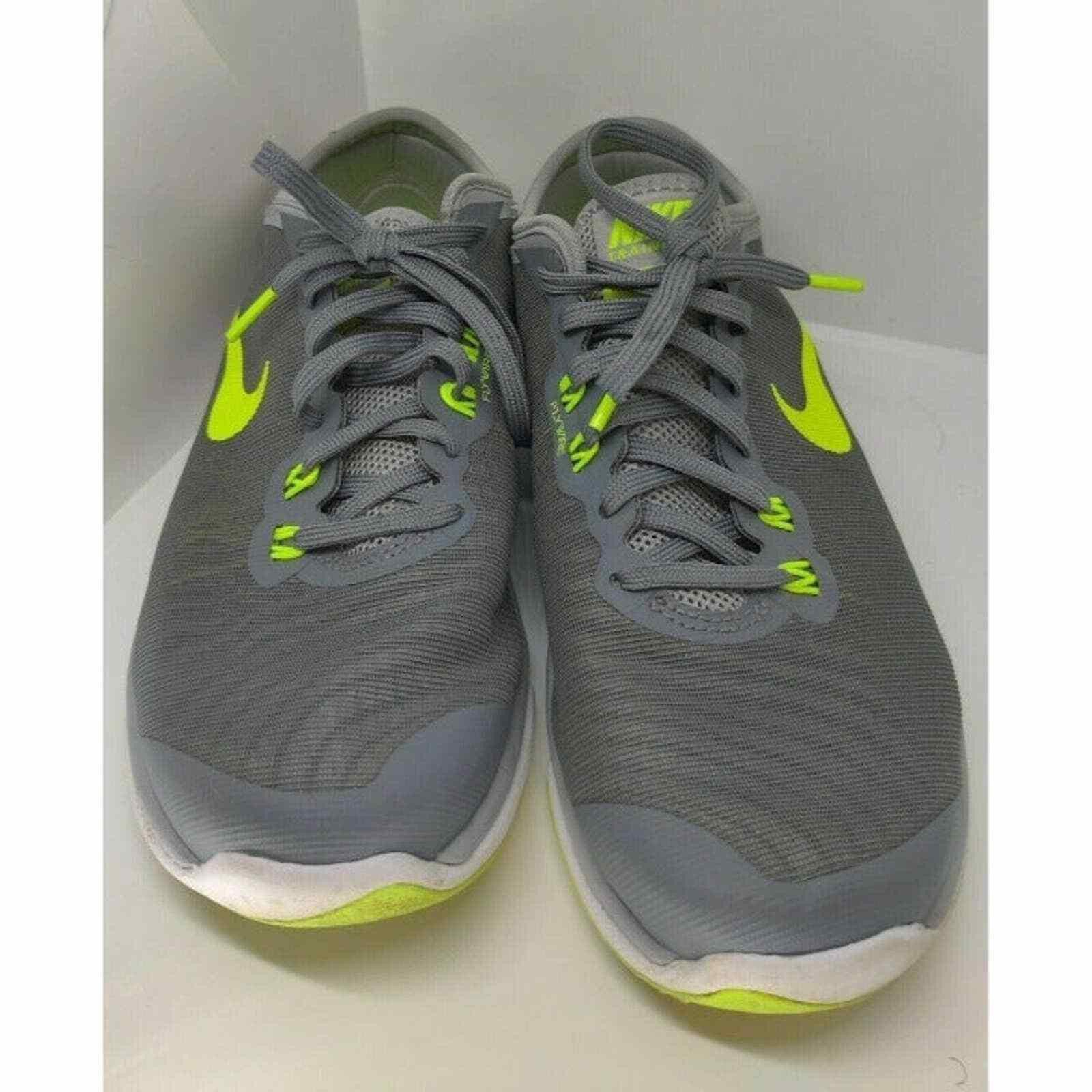 Nike Nike Flywire 7.5 Sneakers Gray Green Tennis Running Shoes L Size US 7.5 / IT 37.5 - 8 Thumbnail