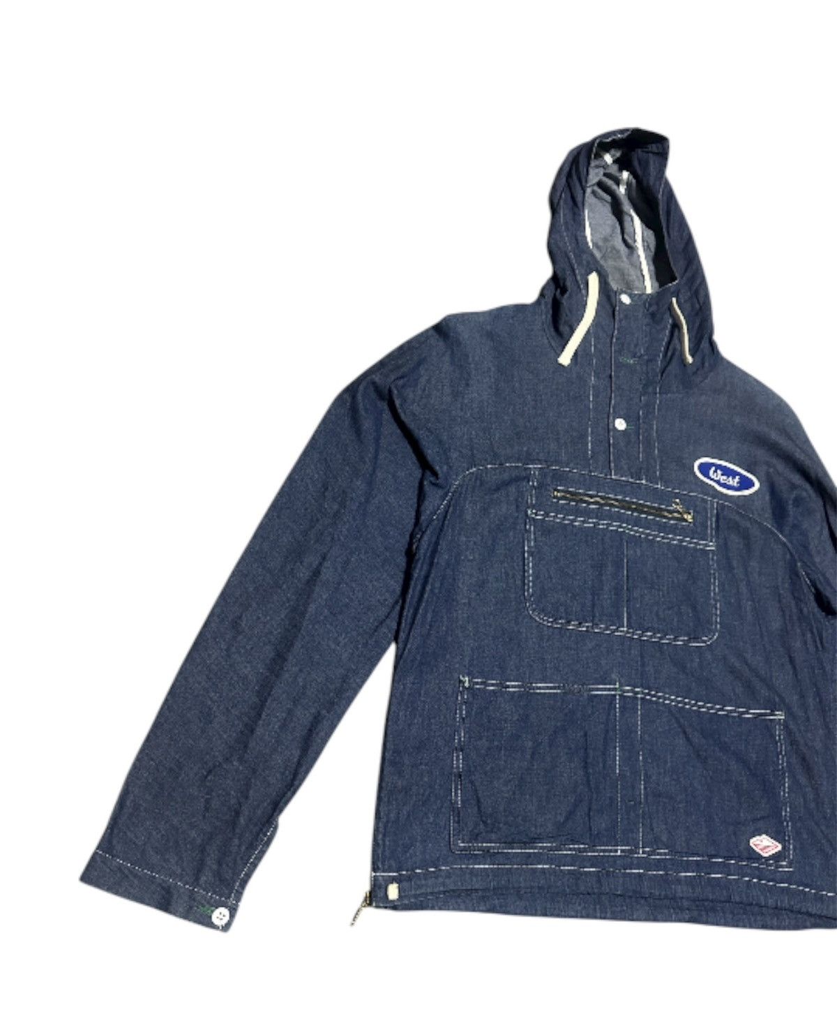 Battenwear Vintage Battenwear Beams Surf&Skate Denim Jacket Hoodie Size US XS / EU 42 / 0 - 2 Thumbnail