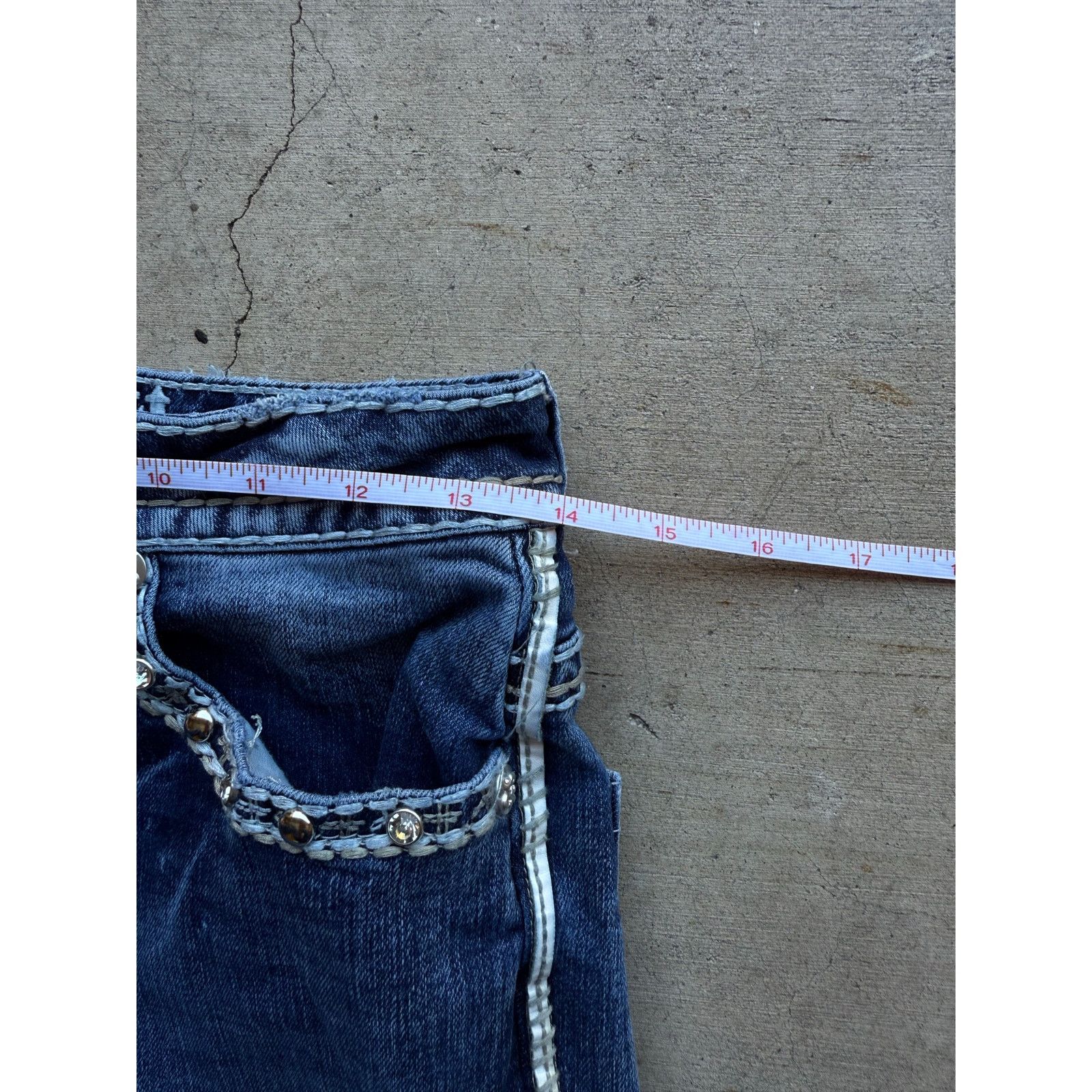 Other Y2K Answer Me Jeans Studded Bootcut Size 28x29 Size 28" / US 6 / IT 42 - 6 Thumbnail