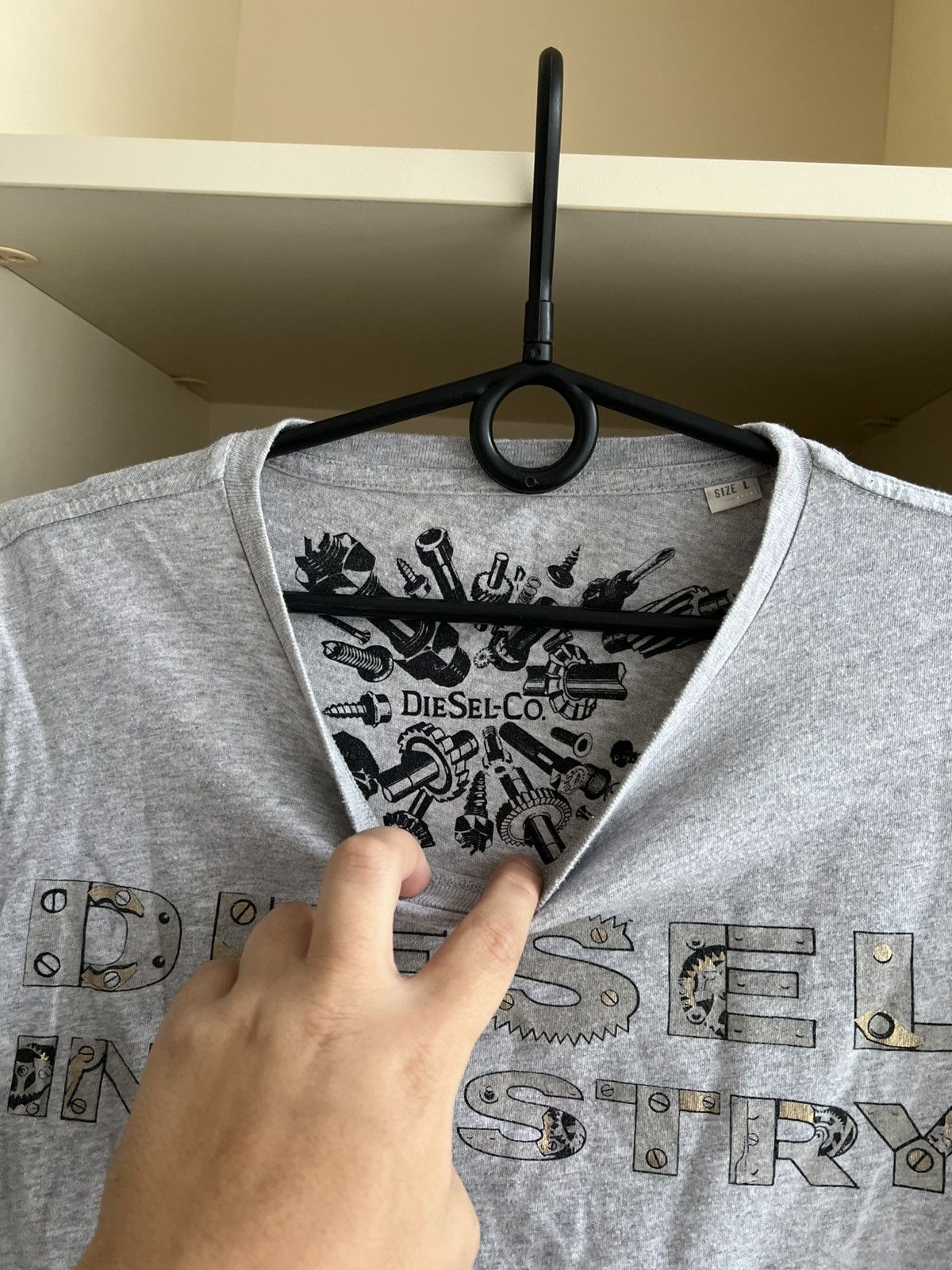 Diesel Vintage Diesel Tee T-Shirt Industry Size L Size US L / EU 52-54 / 3 - 7 Thumbnail
