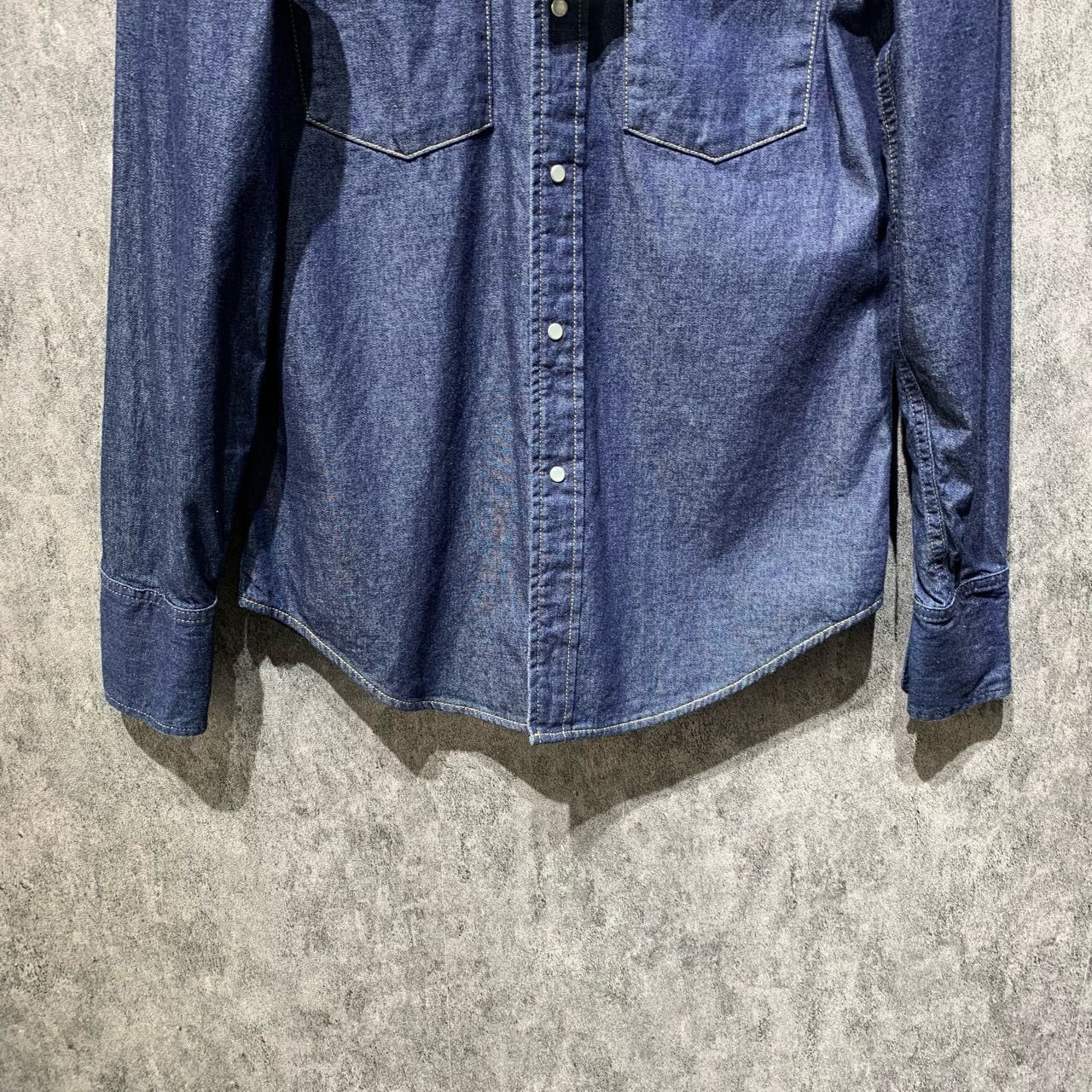Maison Margiela Maison Margiela Size 39 Solid color denim shirt 2501-Nextar Size US XXS / EU 40 - 8 Thumbnail