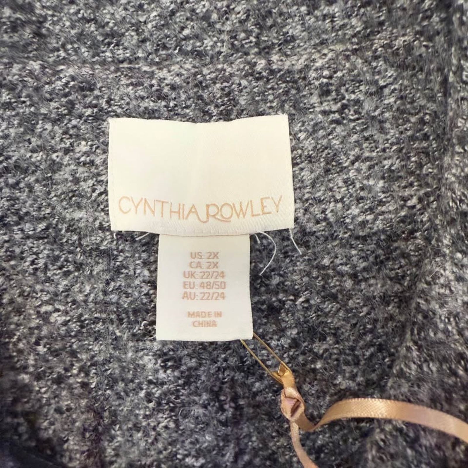 Cynthia Rowley Cynthia Rowley NWT Button Up Jacket Gray Wool/Rayon Women 2X Size XXL / US 16-18 / IT 52-54 - 4 Thumbnail