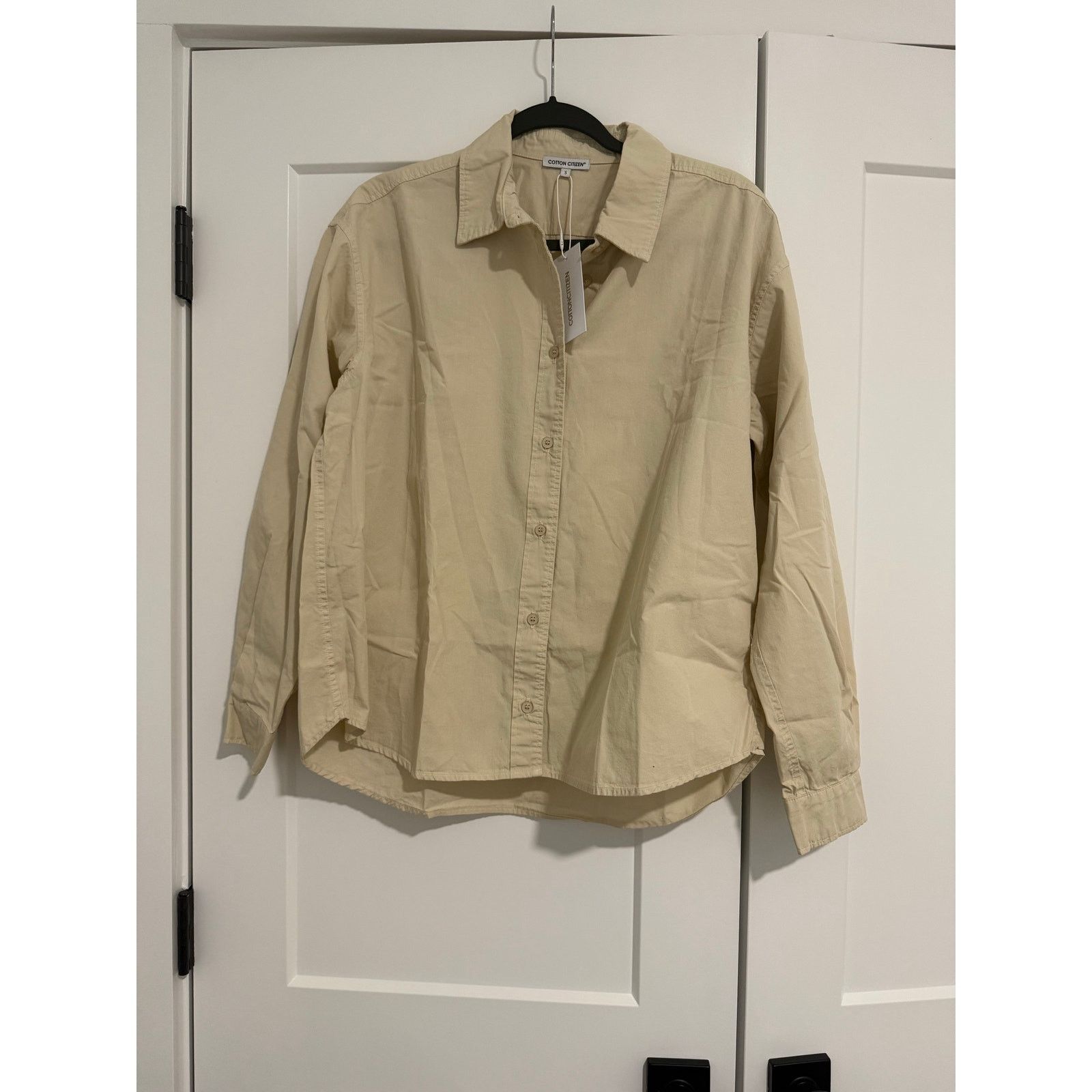 COTTONCITIZEN $225 New Cotton Citizen Tan Button down Shirt - Small Size S / US 4 / IT 40 - 1 Thumbnail