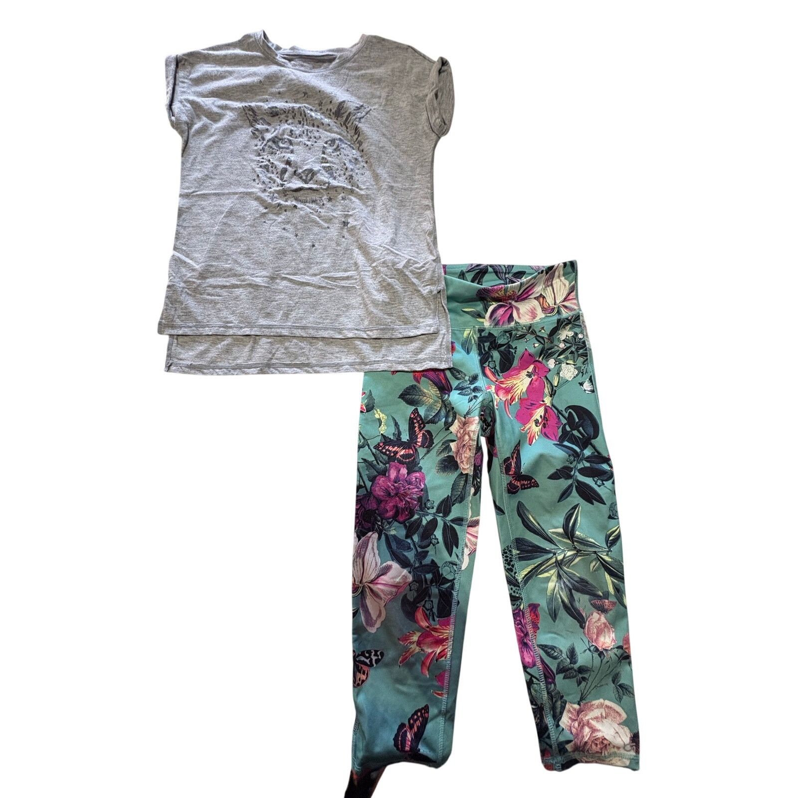 Gap GapFit Women’s Athletic Outfit Gray Leggings Size M Size 32" / US 10 / IT 46 - 1 Thumbnail