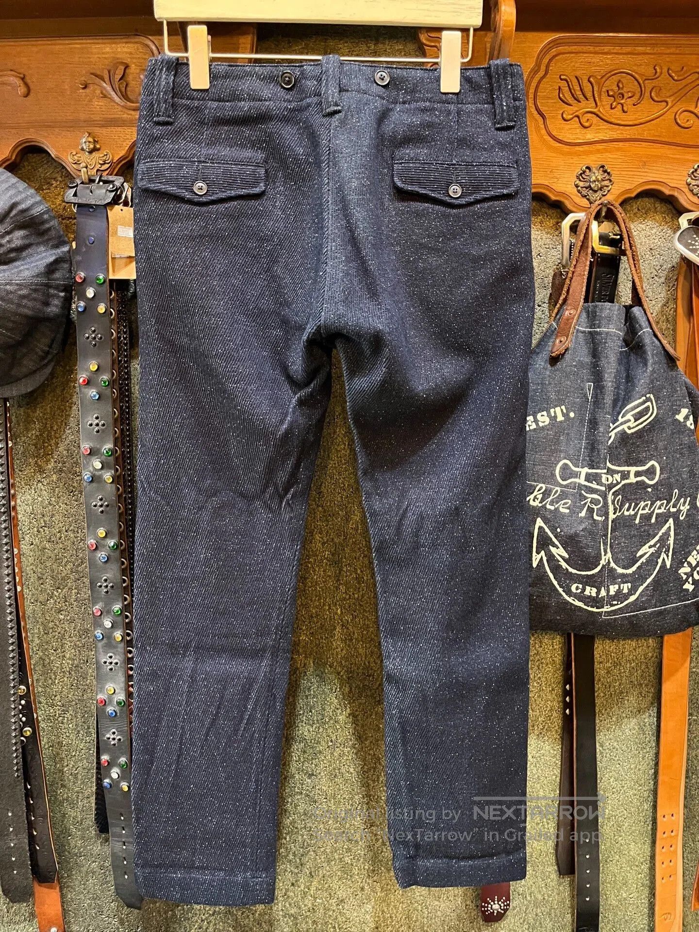 RRL Ralph Lauren dark blue casual pants by Ralph Lauren. Size US 30 / EU 46 - 2 Thumbnail