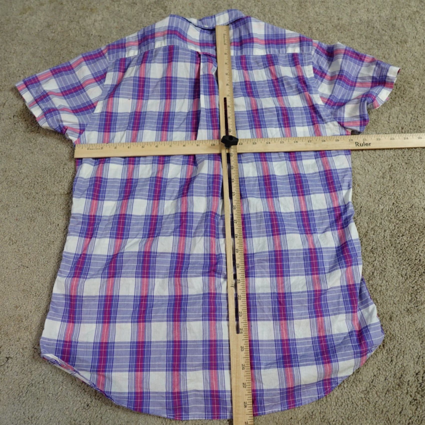 Gant VINTAGE GANT Shirt Men M Blue Plaid Button-Front Collared Short Sleeve Preppy Size US M / EU 48-50 / 2 - 4 Thumbnail