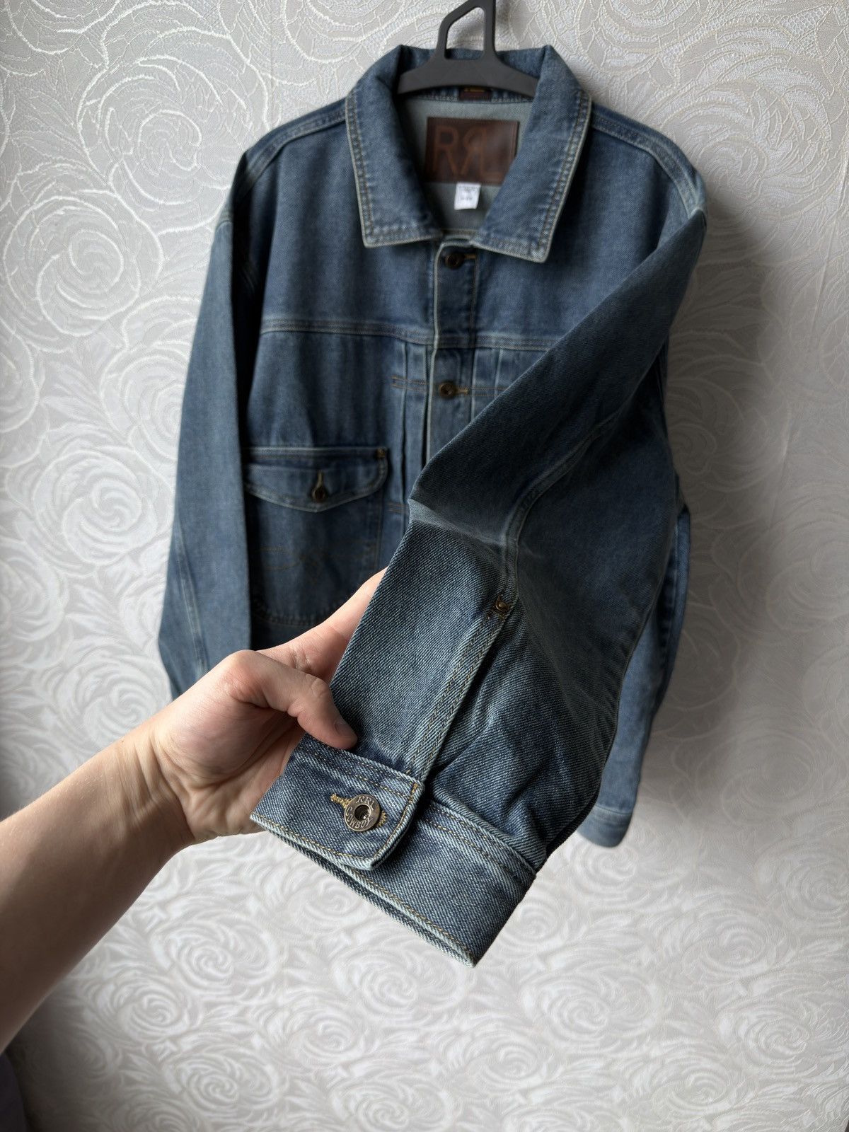 RRL Ralph Lauren Ralph Lauren RRL Double RL Blue Denim Trucker Jacket Cowboy Size US L / EU 52-54 / 3 - 3 Thumbnail