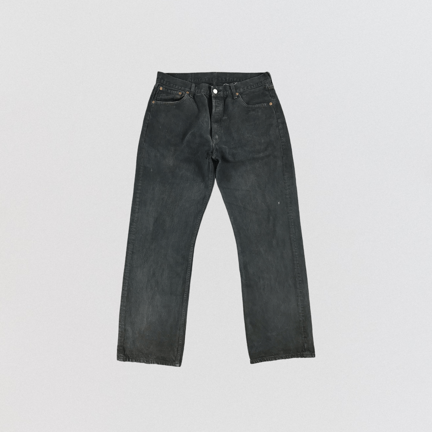 Levi's × Vintage Vintage Faded Black Levis 501 Jeans-JM1631 Size US 35 - 1 Thumbnail