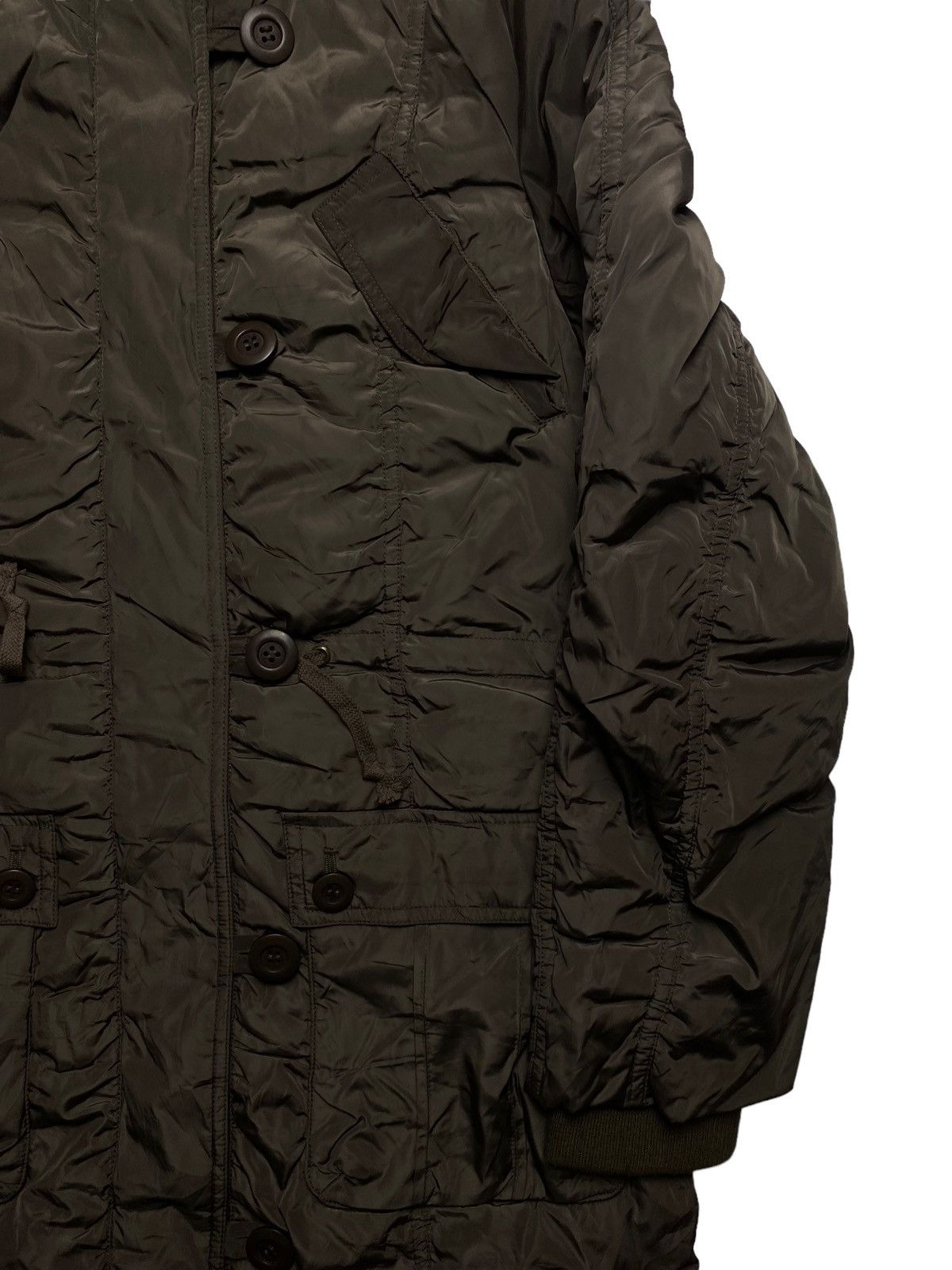 Japanese Brand 2000s Anyfam - Fur Hoodie Lightweight Ruffle Jacket Size M / US 6-8 / IT 42-44 - 5 Thumbnail