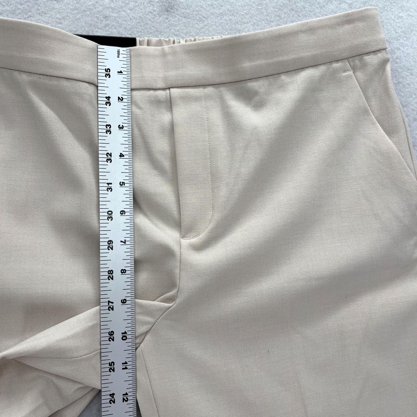 Banana Republic Banana Republic Hayden Dress Pants Womens 8 Beige Tapered Pull On Stretch Career Pants Size 30" / US 8 / IT 44 - 7 Thumbnail