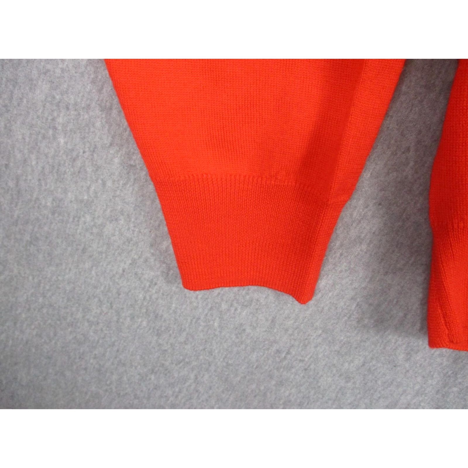 Peter Millar Peter Millar Sweater Mens XL Orange V-Neck 100% Merino Wool Knit Pullover Size US XL / EU 56 / 4 - 5 Thumbnail
