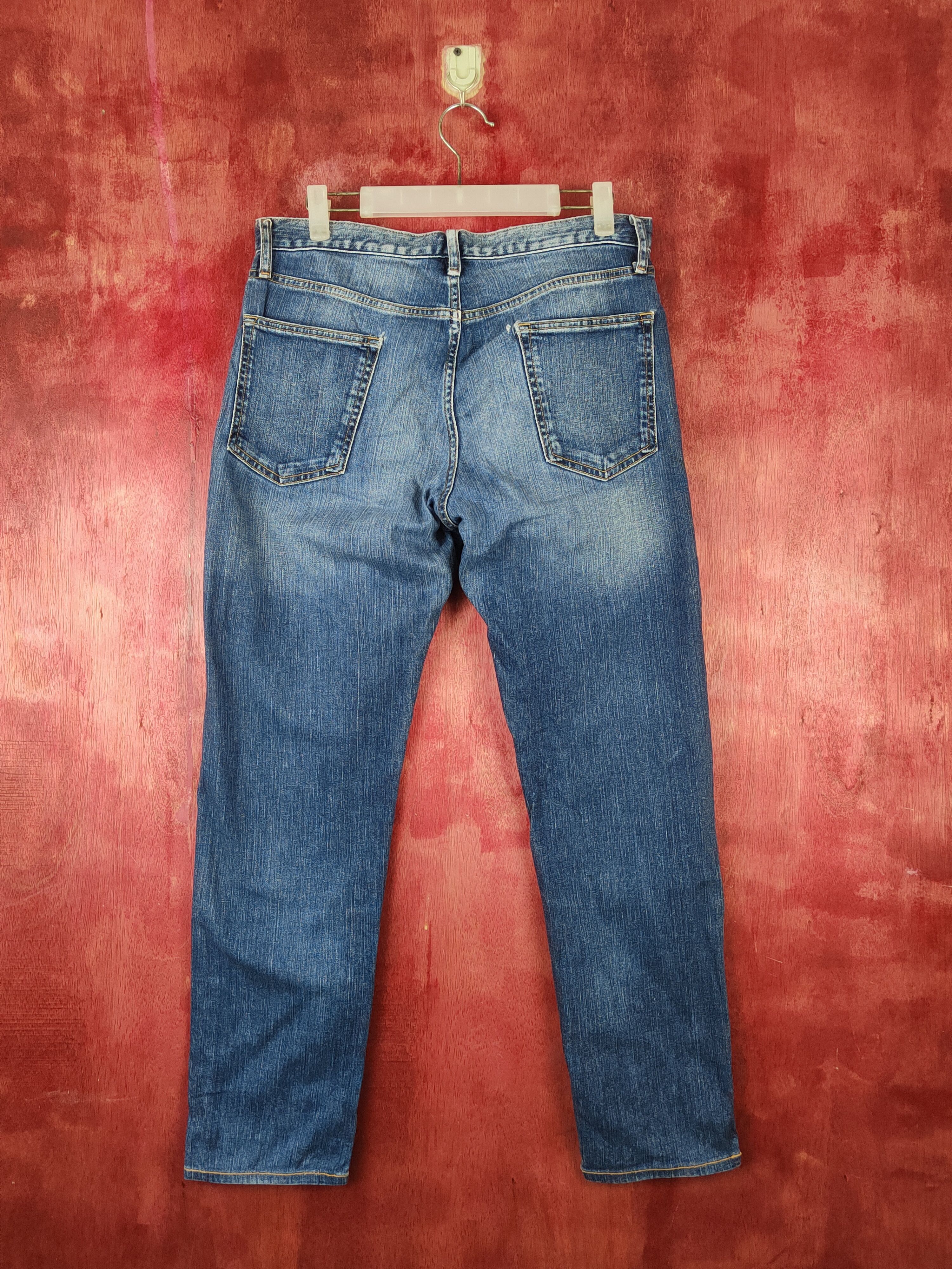 GU Gu japan vintage blue Denim jeans Pants #S1370 Size US 33 - 7 Thumbnail