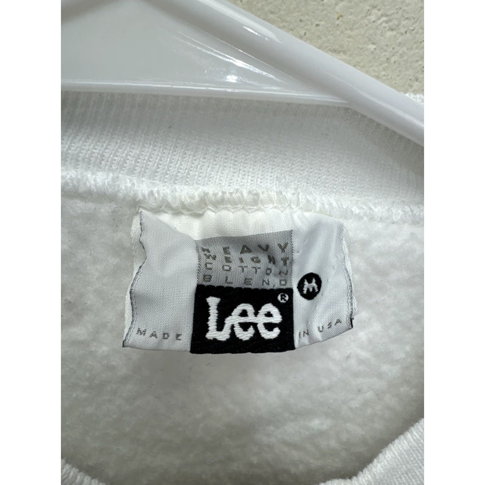 Lee VINTAGE Lee Heavyweight Sweatshirt Unisex Adults Medium White 90s Graphic Baboon Bar Italy Pullover Size US M / EU 48-50 / 2 - 3 Thumbnail