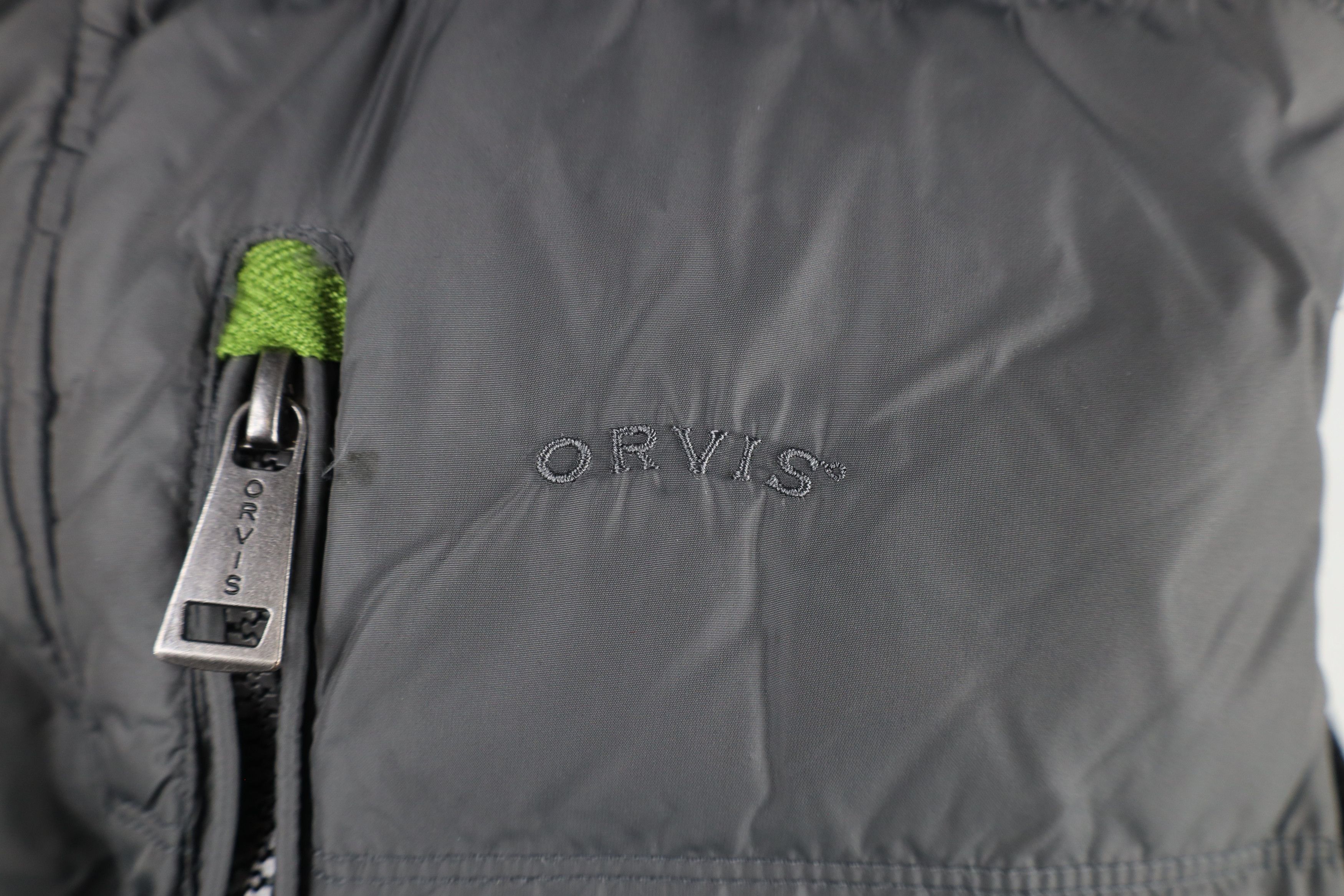 Orvis × Vintage Orvis Spell Out Duck Down Insulated Puffer Vest Jacket Gray Size US M / EU 48-50 / 2 - 4 Thumbnail