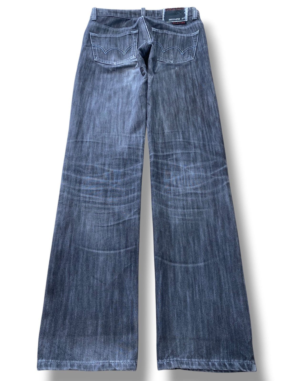 Edwin Edwin Blue Wash Whiskered Style Straight Leg Jeans Size US 29 - 3 Thumbnail