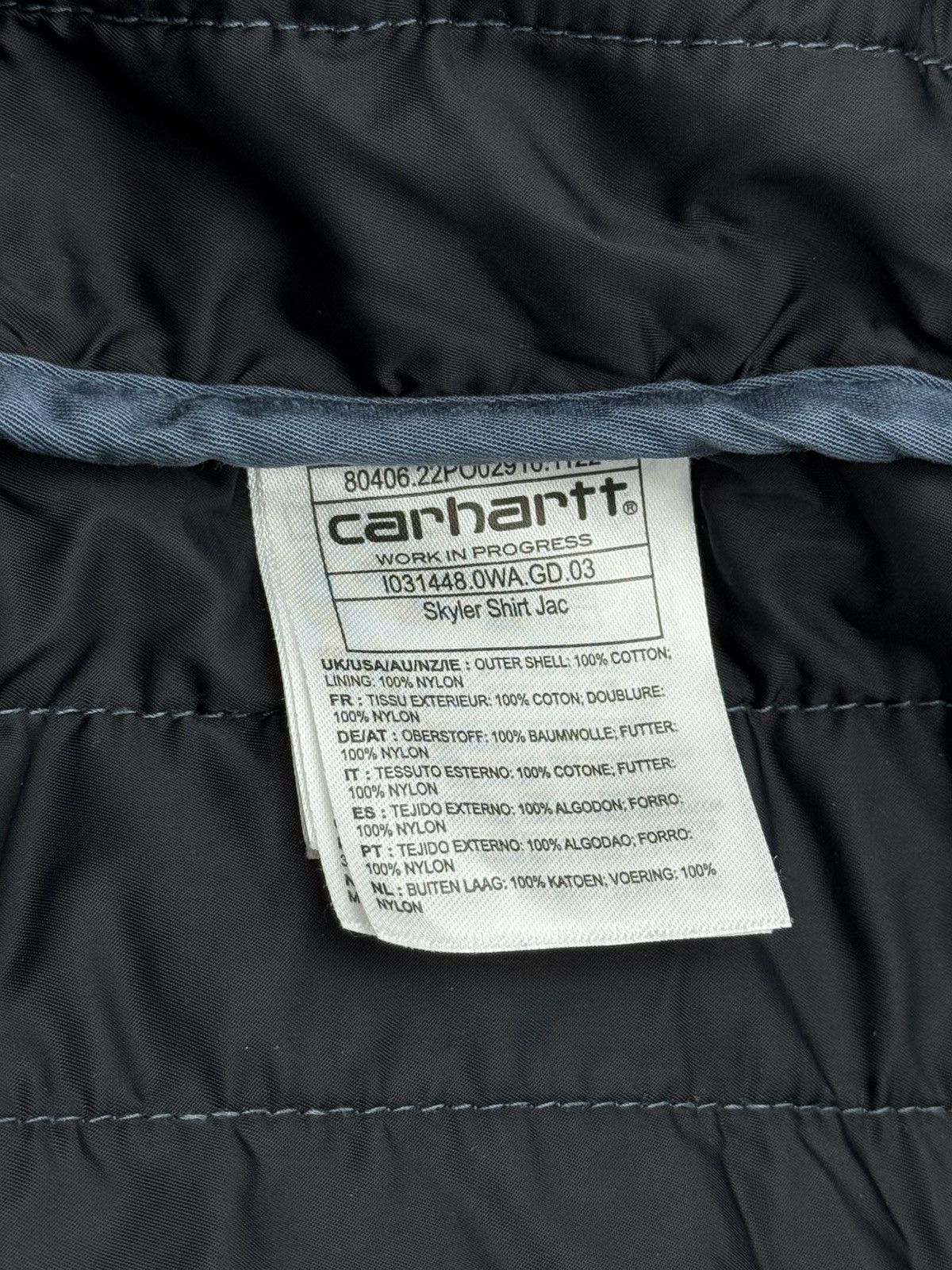 Carhartt Wip Carhartt WIP Skyler Shirt Jacket Storm Blue Garment Dyed Size US M / EU 48-50 / 2 - 8 Thumbnail