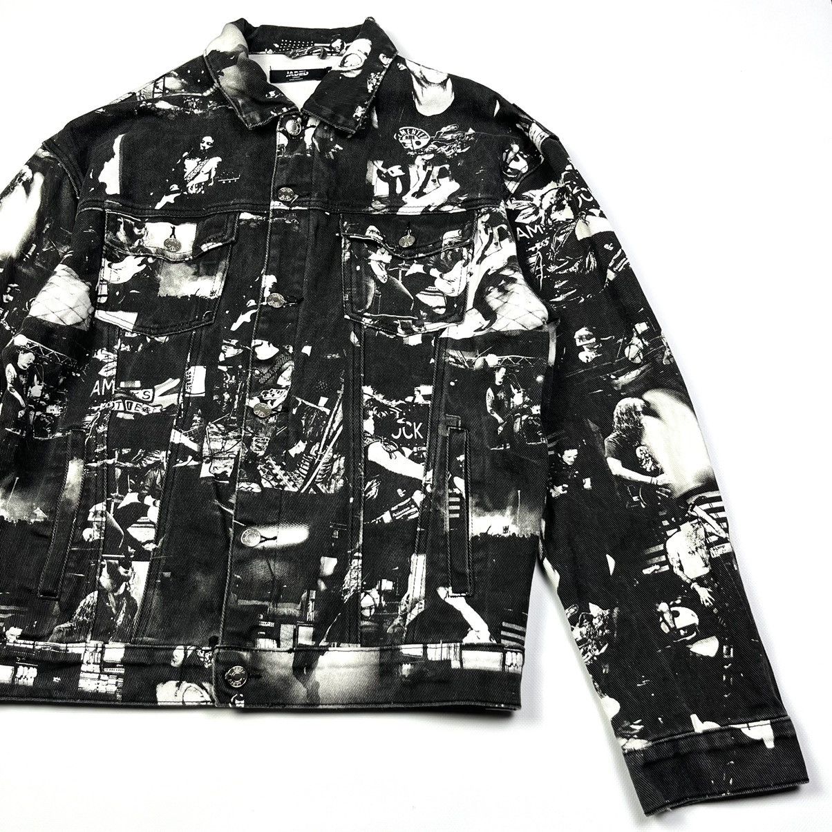 Band Tees × Jaded London Jaded London Jacket Denim Rock Band Size US S / EU 44-46 / 1 - 3 Thumbnail