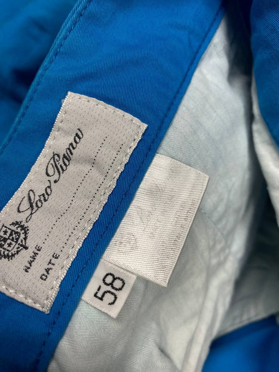 Size 58 Blue Rare Vintage Loro Piana Shorts
