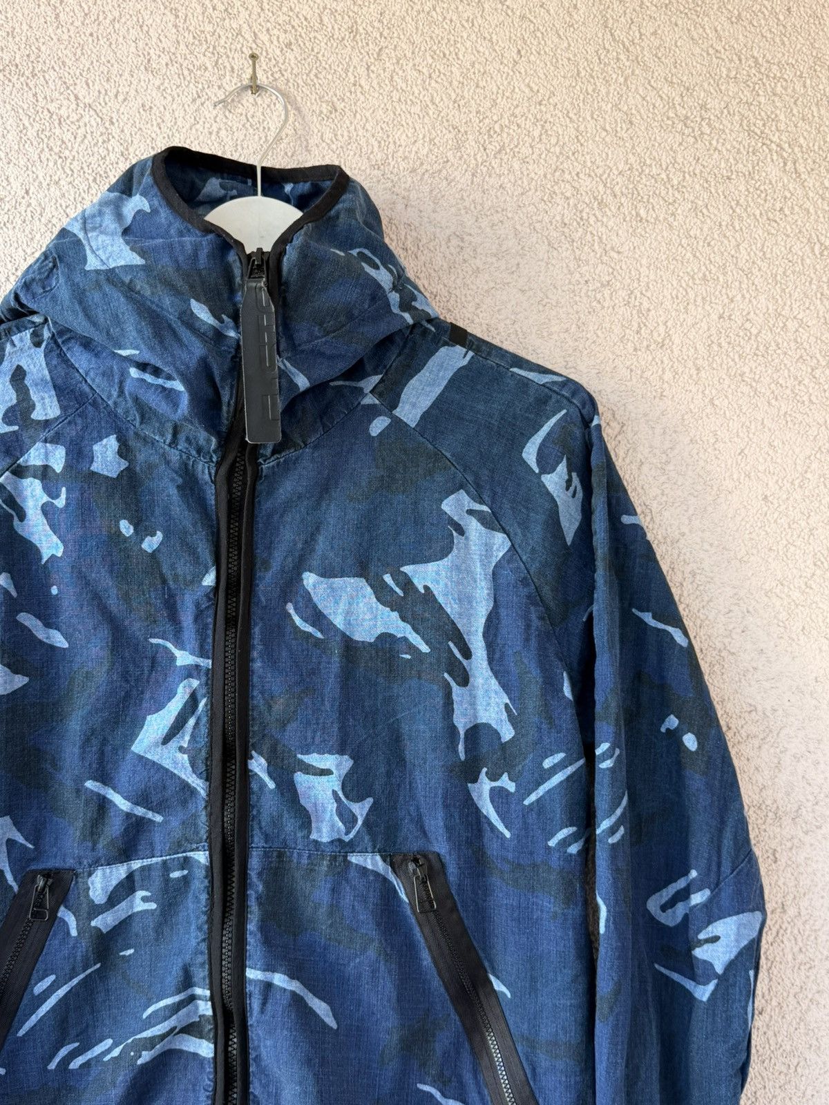 G-Star Men Jacket Windbreaker G-Star Blue Camo Print Size M Size US M / EU 48-50 / 2 - 3 Thumbnail