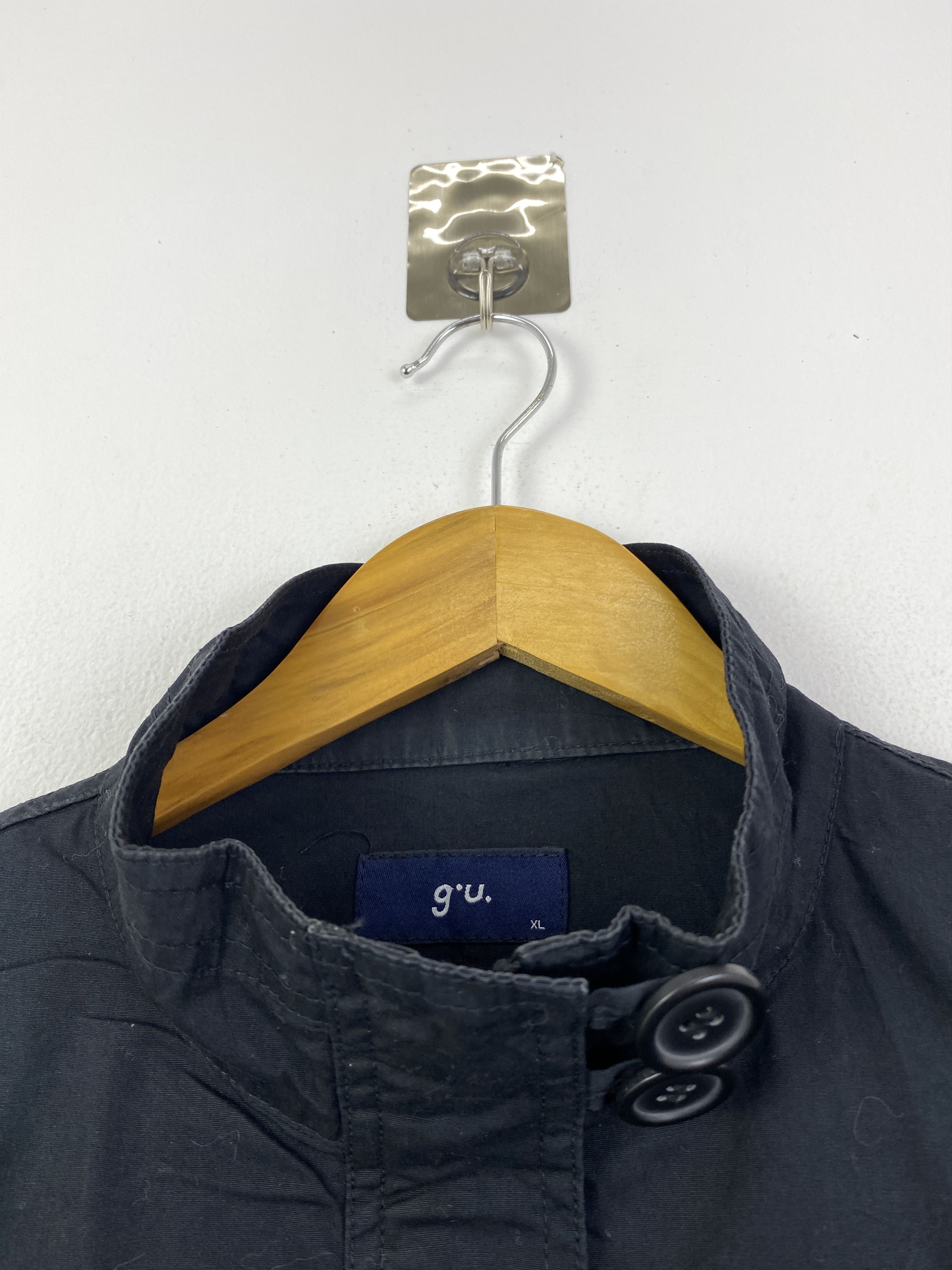 GU Vintage GU Black Military Style Long Jacket JA0234 Size US XL / EU 56 / 4 - 10 Thumbnail