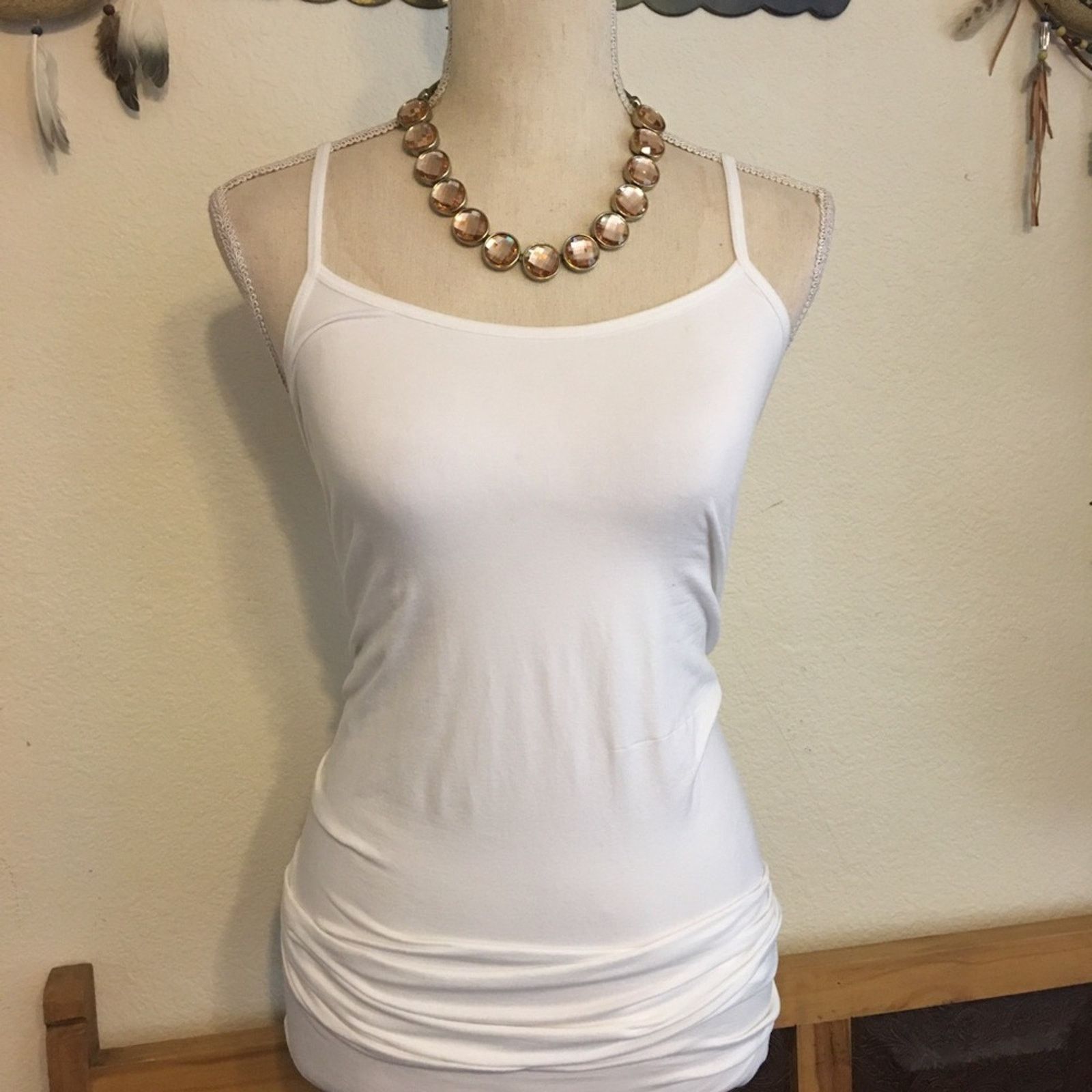 Jewelry St Thomas round blush dome faceted stone necklace Size ONE SIZE - 4 Thumbnail