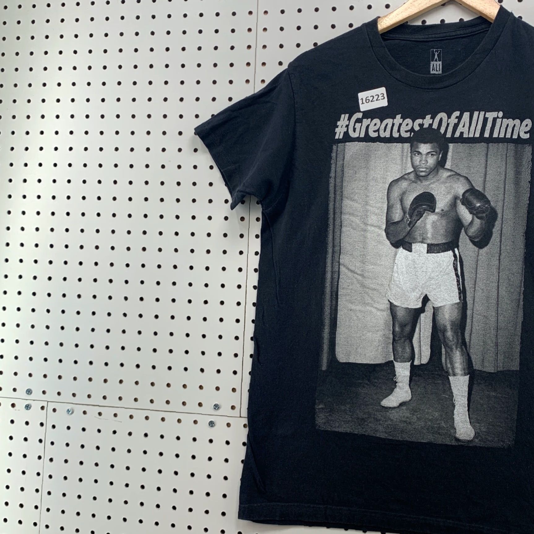 Vintage Muhammed Ali Shirt Black Greatest Of All Time Adult Medium Short Sleeve Boxing Mens Shirt Size US M / EU 48-50 / 2 - 3 Thumbnail