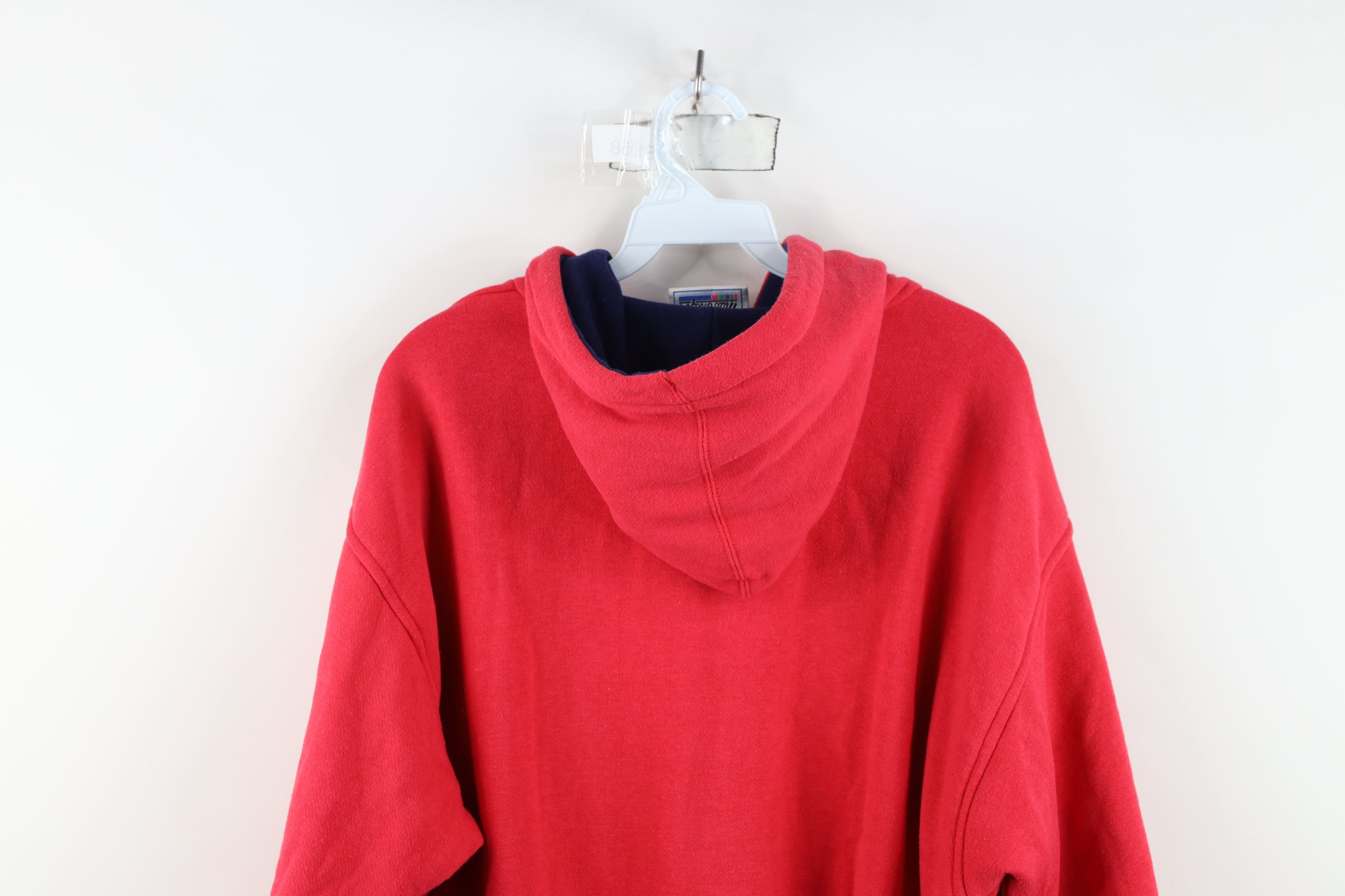 Vintage Vintage 90s Streetwear Waffle Knit Lined Double Wall Hoodie Size US L / EU 52-54 / 3 - 13 Thumbnail