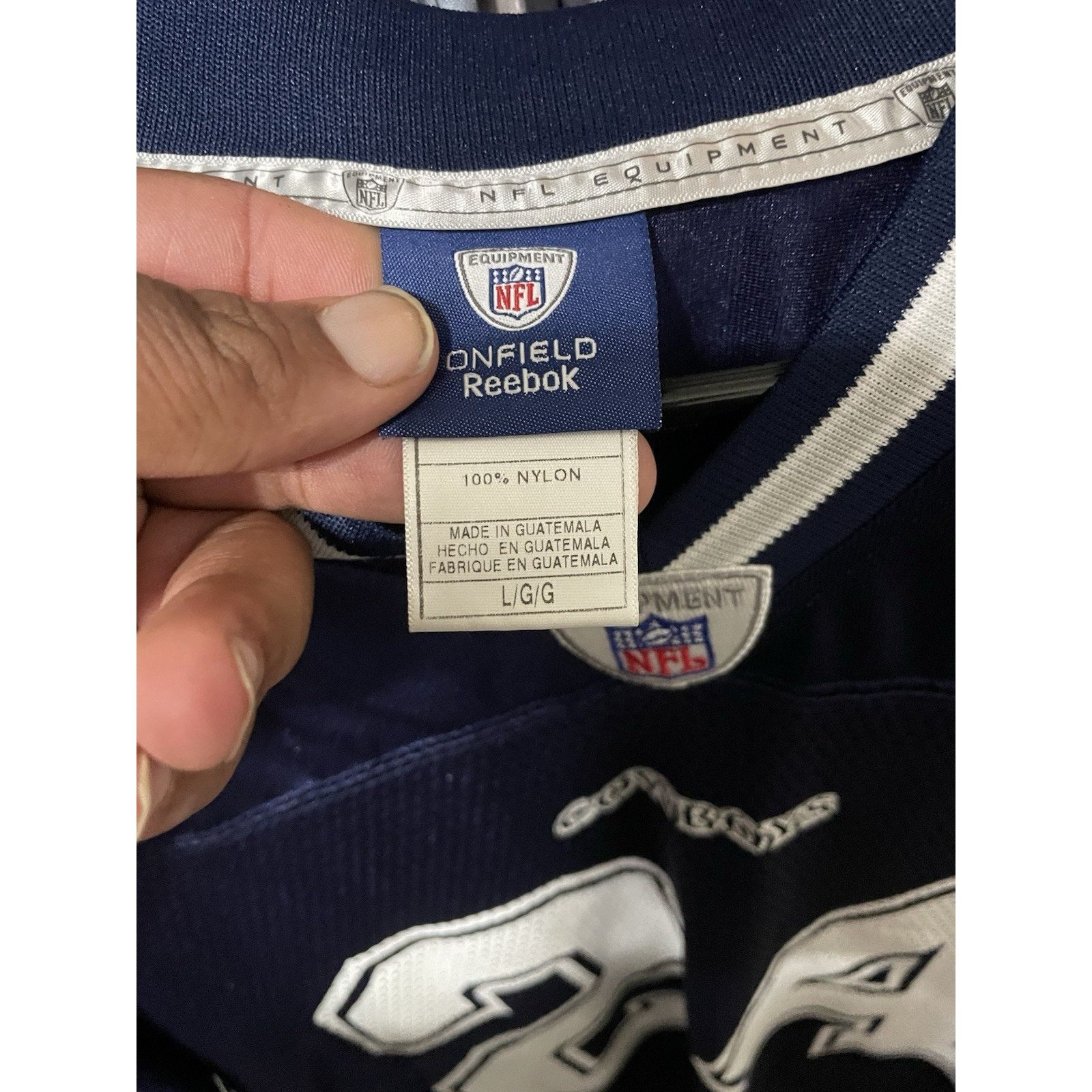 Reebok Size L-Reebok Dallas Cowboys Marion Barber #24 Jersey NFL Size US L / EU 52-54 / 3 - 3 Thumbnail