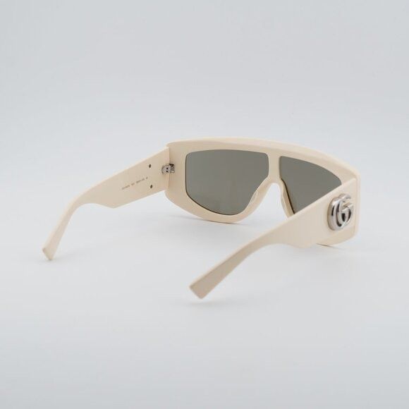 Gucci Gucci GG1950S 004 Sunglasses Ivory Shield Frame, Brown Lense Size ONE SIZE - 5 Thumbnail
