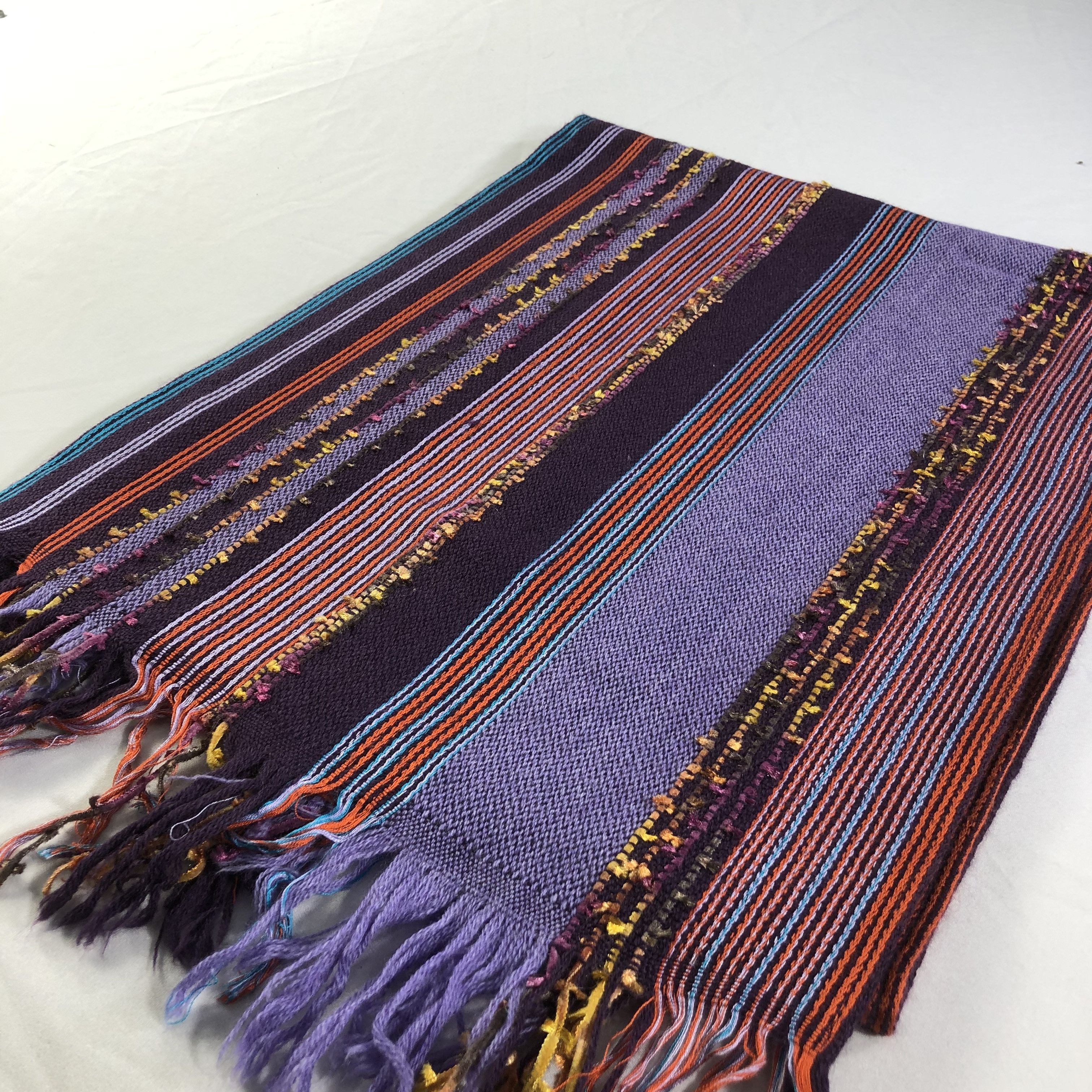 Vintage Lanificio Alfredo Pria Wool Scarf Muffler V1534 Size ONE SIZE - 3 Thumbnail