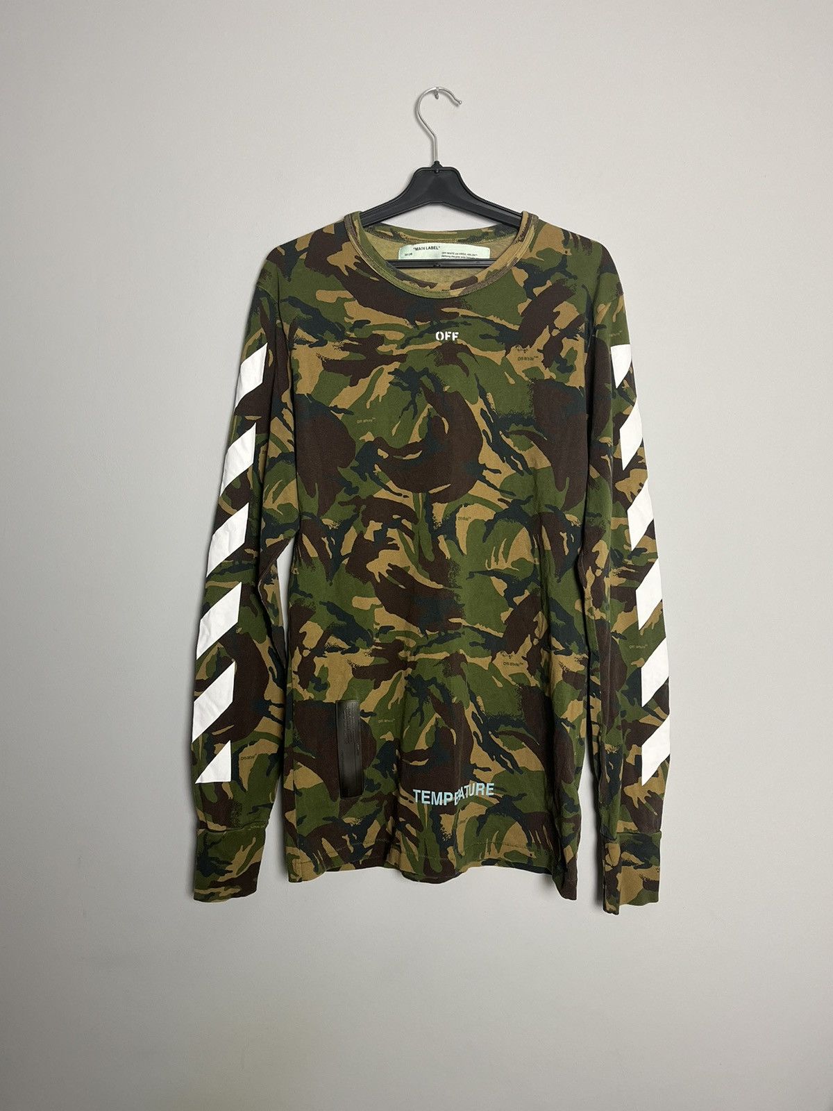 Off-White Off white camouflage long sleeve tshirt Size US S / EU 44-46 / 1 - 2 Thumbnail