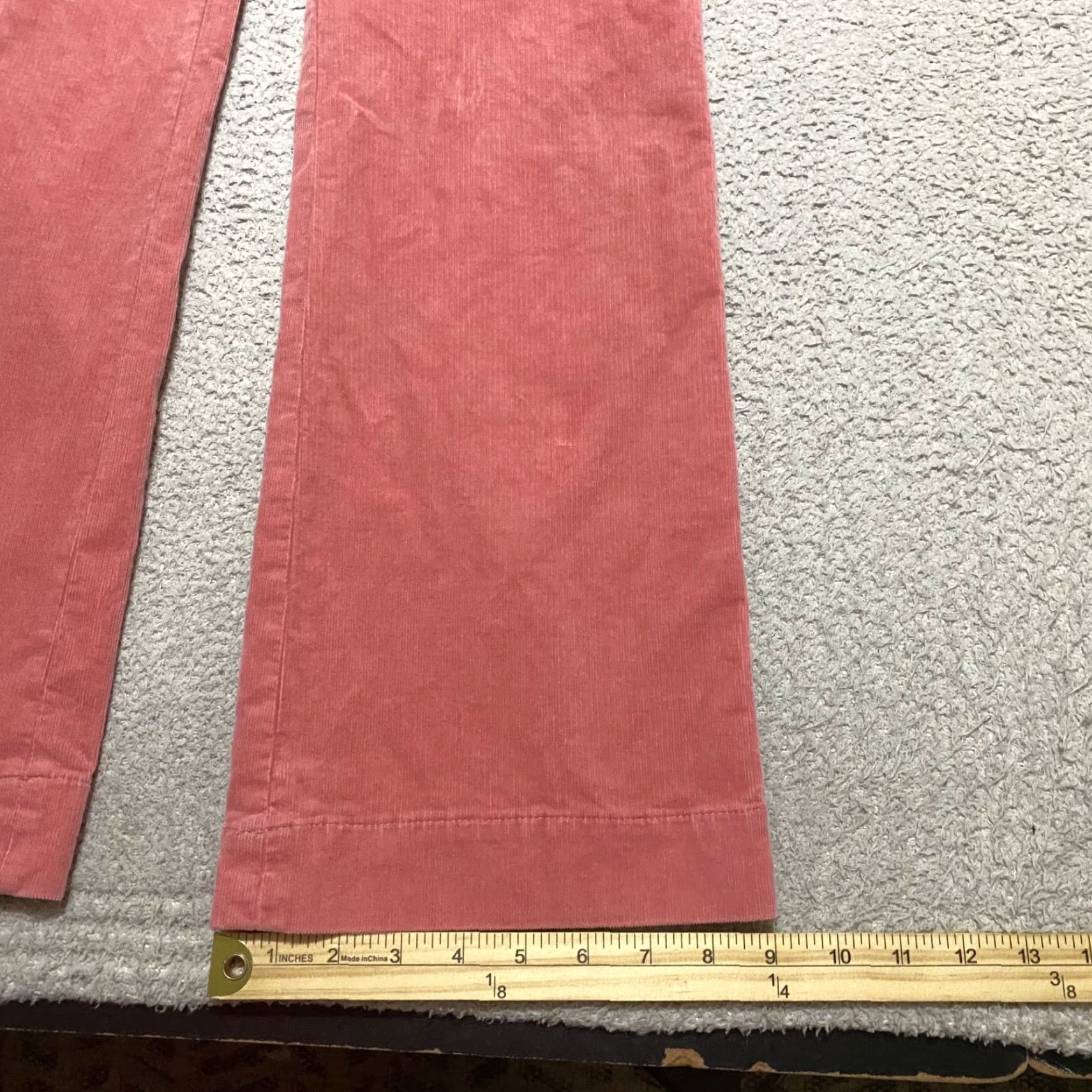 Talbots Talbots Jeans Women's Solid Pink Corduroy Flared High Rise 2 Regular Inseam 30 in Pant Womens Size 26" / US 2 / IT 38 - 4 Thumbnail