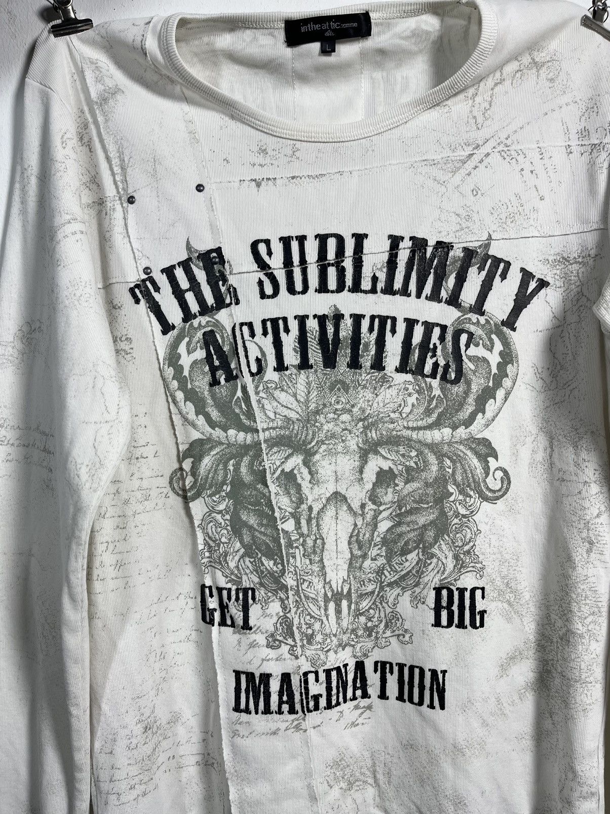 Japanese Brand 2000's In The Attic Sick Tribal Poem Longsleeve Size US L / EU 52-54 / 3 - 2 Thumbnail