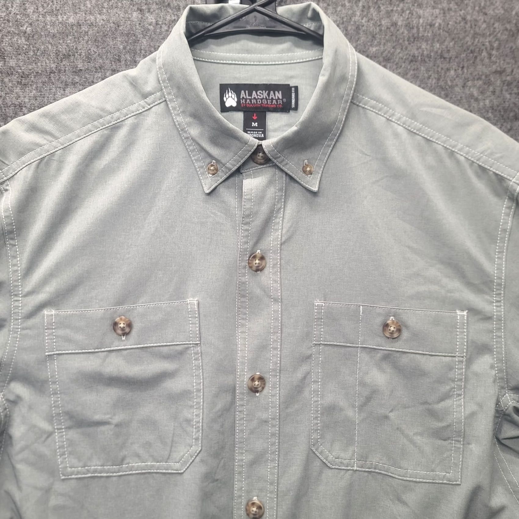 Vintage Alaskan Hardgear Shirt Mens M Bush Pilot Standard Fit Long Sleeve Gorpcore Duluth Shirt Mens M Gray Polyester Button-Up Size US M / EU 48-50 / 2 - 6 Thumbnail