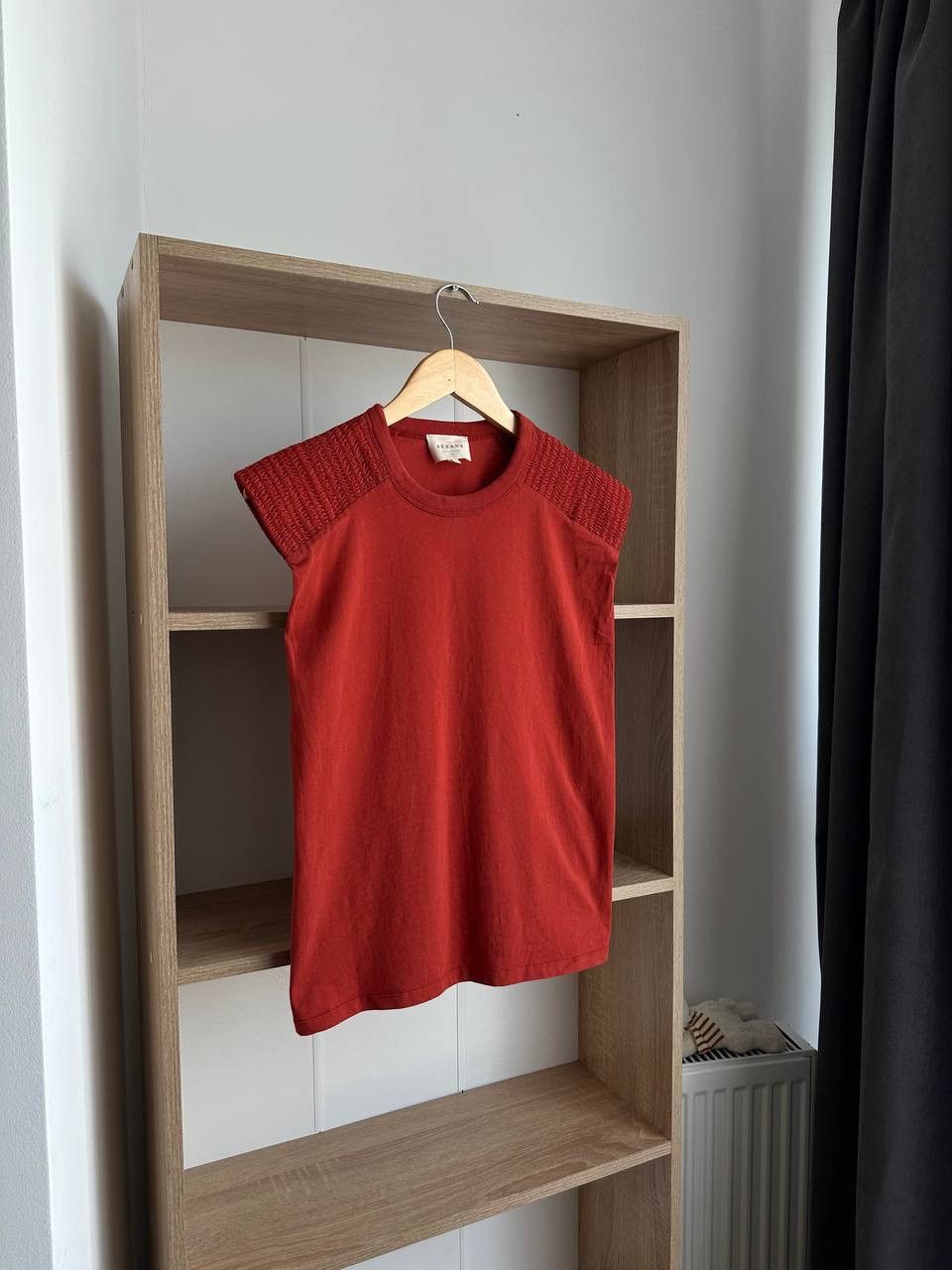 Sezane × Vintage Vintage Sezane Women’s Orange T-Shirt Size S / US 4 / IT 40 - 2 Thumbnail