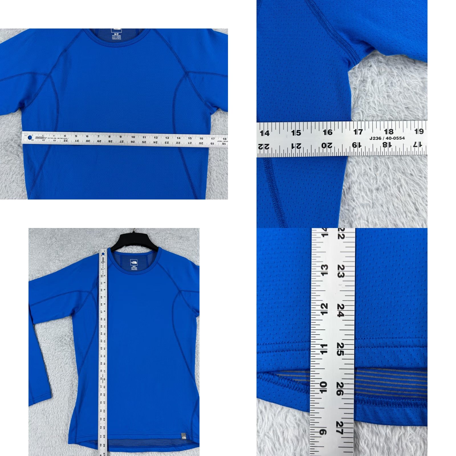 The North Face VINTAGE The North Face Shirt Men Small Blue Polyester Blend Long Sleeve Crew Neck Flash Men Size US S / EU 44-46 / 1 - 8 Thumbnail