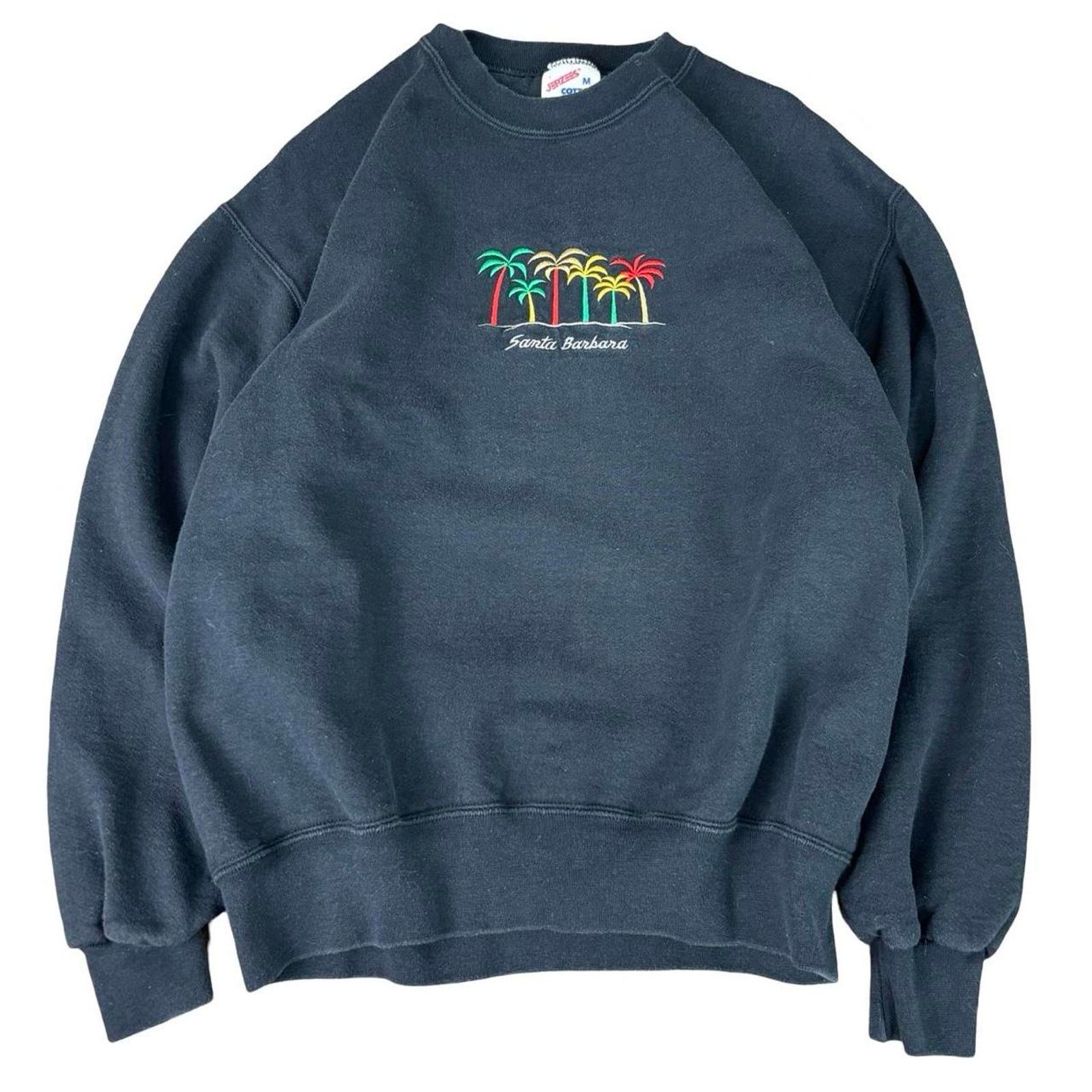 Jerzees × Vintage 80s Embroidered crewneck sweatshirt Size US M / EU 48-50 / 2 - 1 Thumbnail