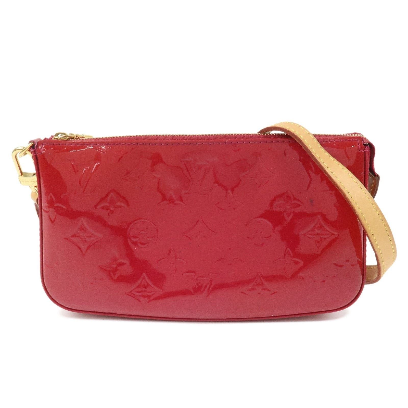 Louis Vuitton Louis Vuitton Monogram Vernis Pochette Accessoires Pouch Red Size ONE SIZE - 1 Thumbnail