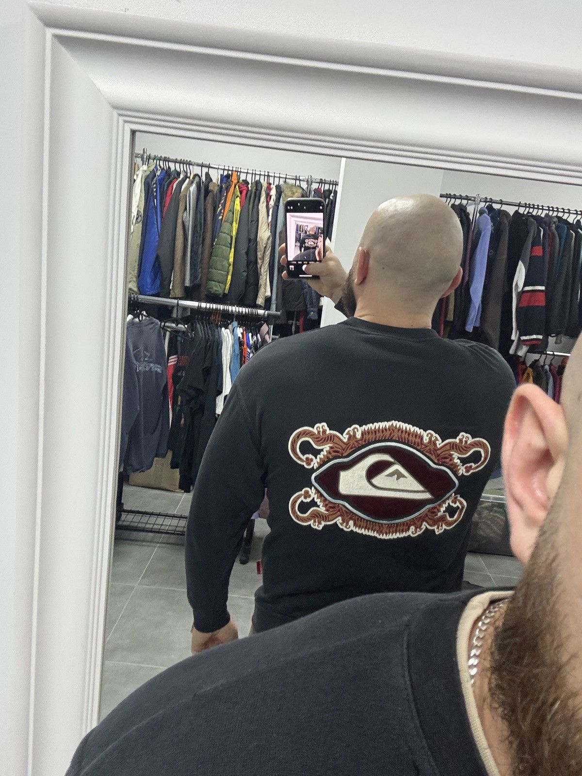Quiksilver × Vintage Vintage Quiksilver Velour Logo Sweatshirt Size S Size US S / EU 44-46 / 1 - 3 Thumbnail