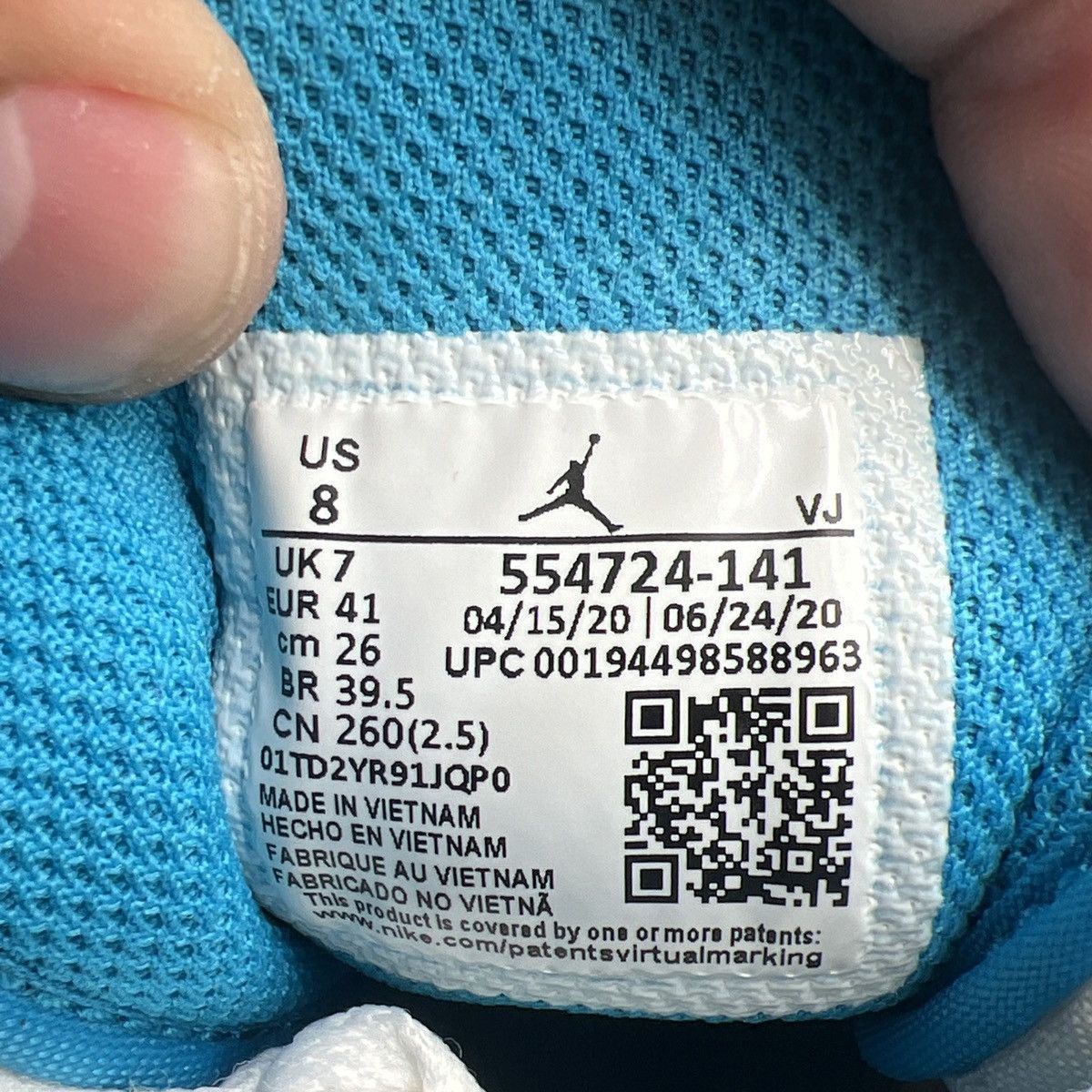 Nike Air Jordan 1 mid laser blue Size US 8 / EU 41 - 9 Thumbnail