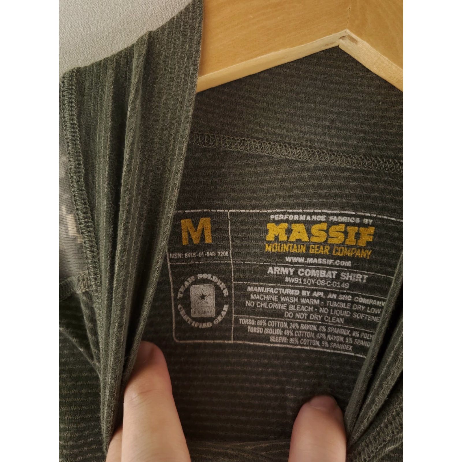 Vintage Massif US Military Army Combat Shirt Digital Camo Green Gray Mens M Size US M / EU 48-50 / 2 - 2 Thumbnail