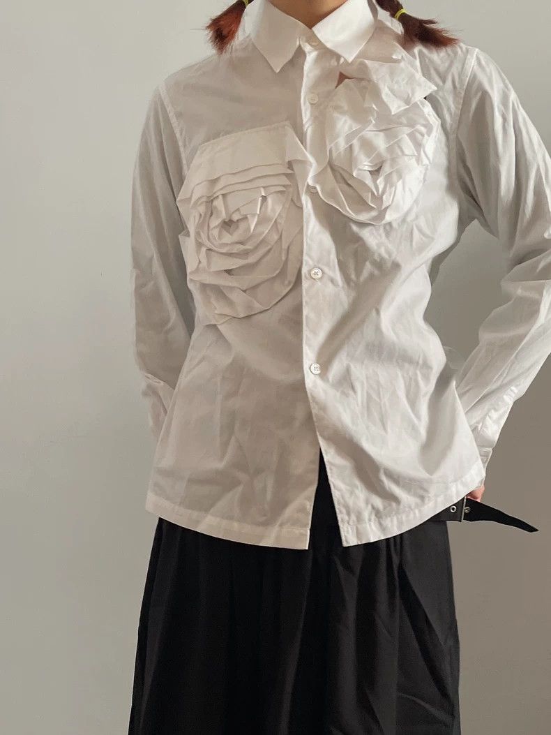 Comme des Garcons Comme Des Garcons Three-dimensional Rose Shirt Size S / US 4 / IT 40 - 1 Thumbnail